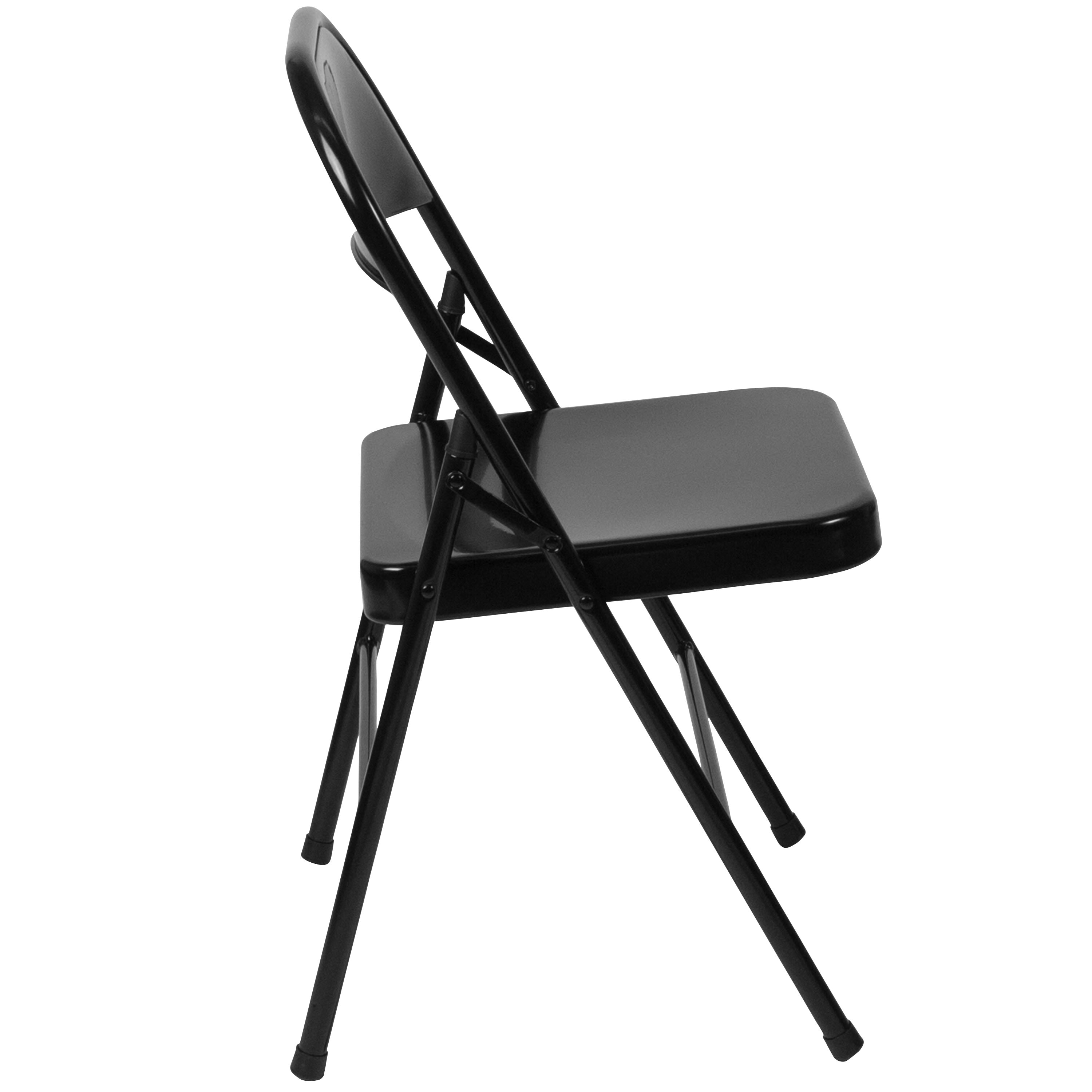 Series Double Braced Metal Folding Chair