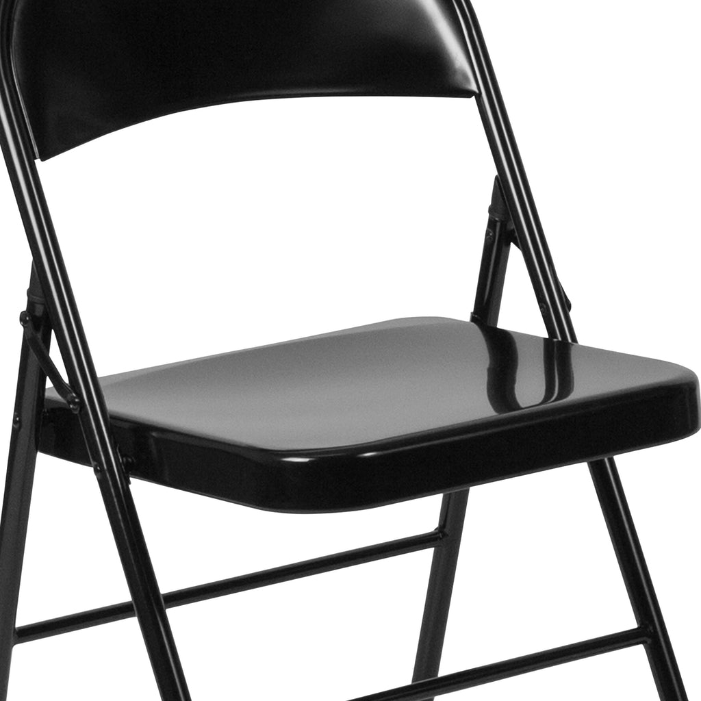 Series Double Braced Metal Folding Chair