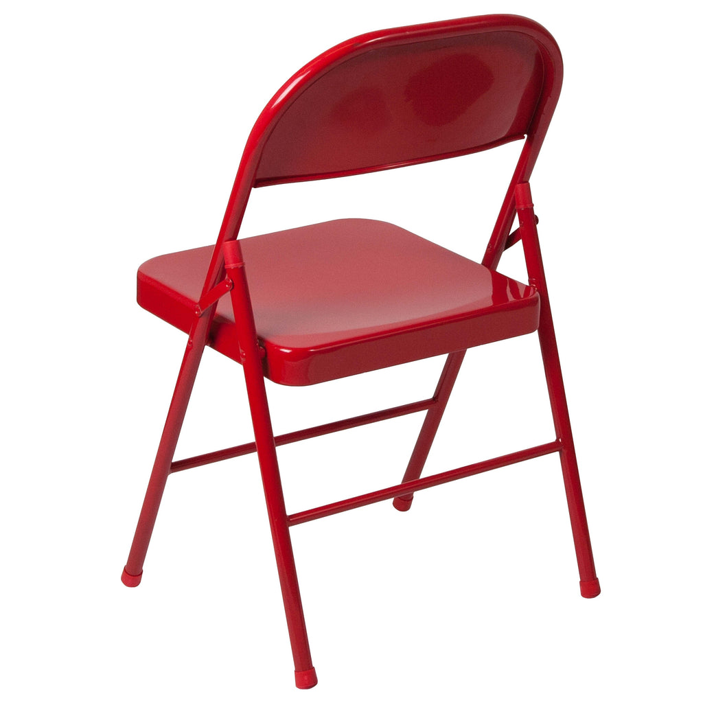 Series Double Braced Metal Folding Chair