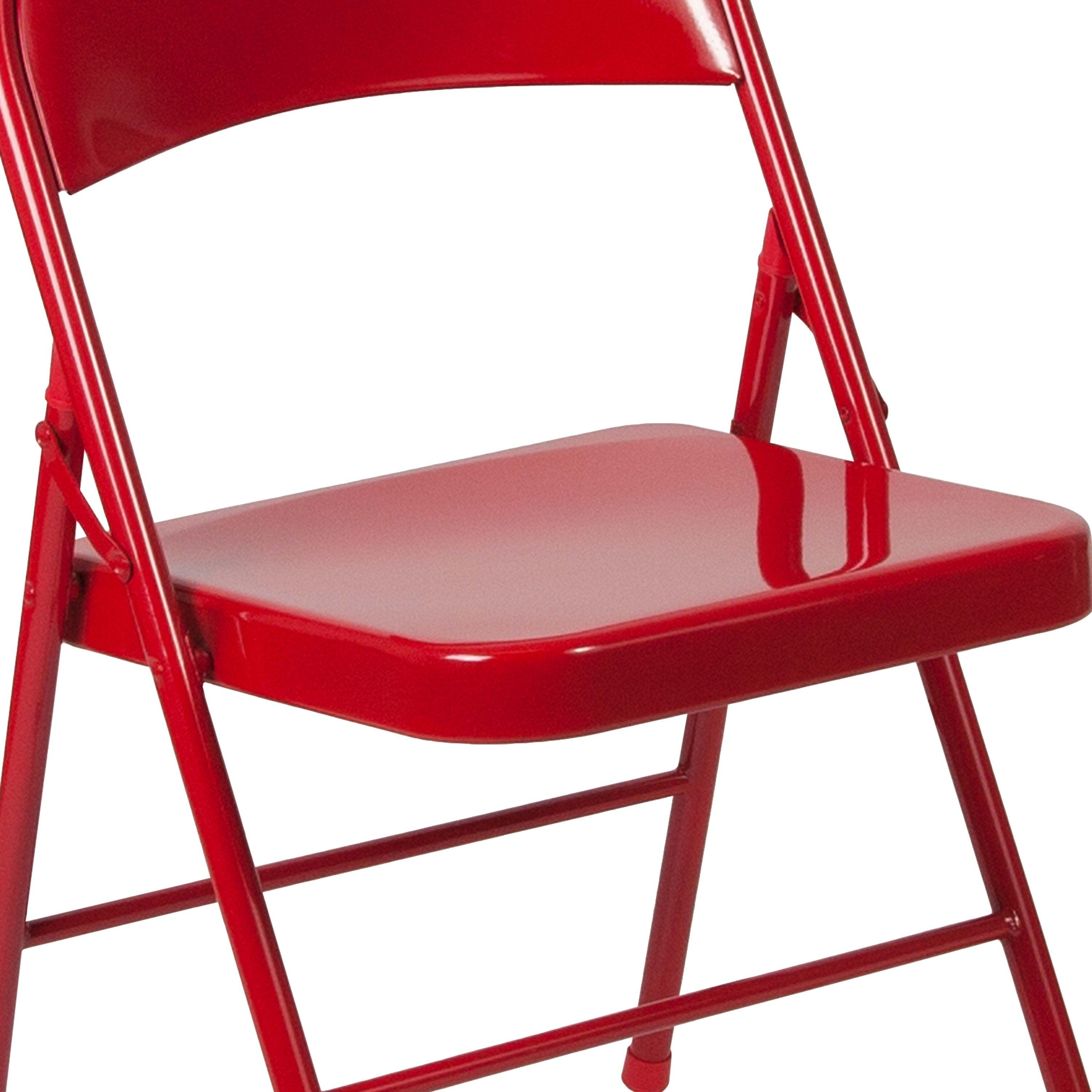 Series Double Braced Metal Folding Chair