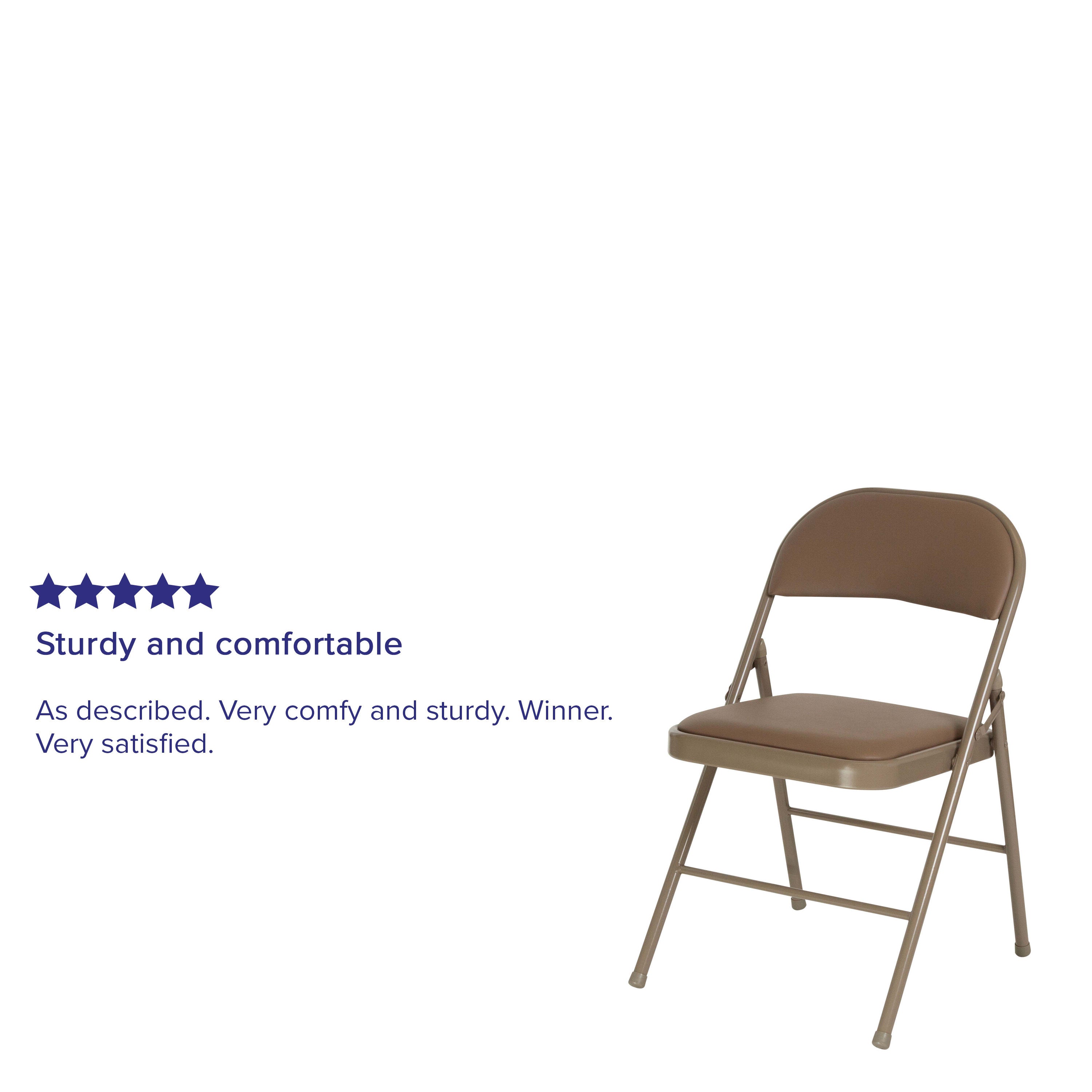 Series Double Braced Vinyl Folding Chair