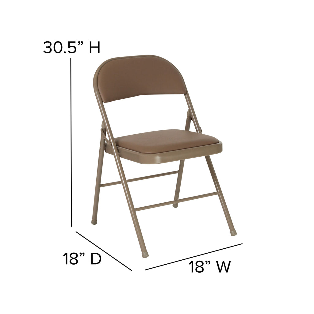 Series Double Braced Vinyl Folding Chair