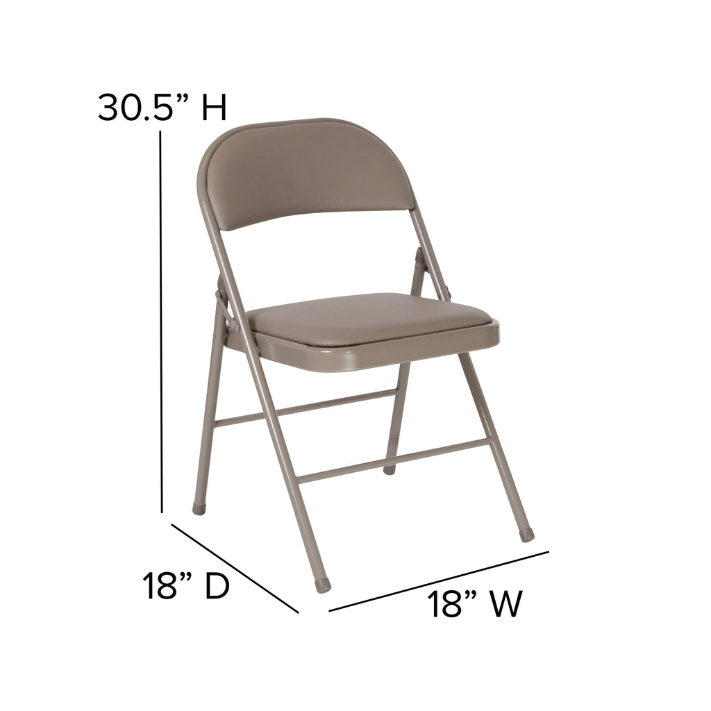 Series Double Braced Vinyl Folding Chair