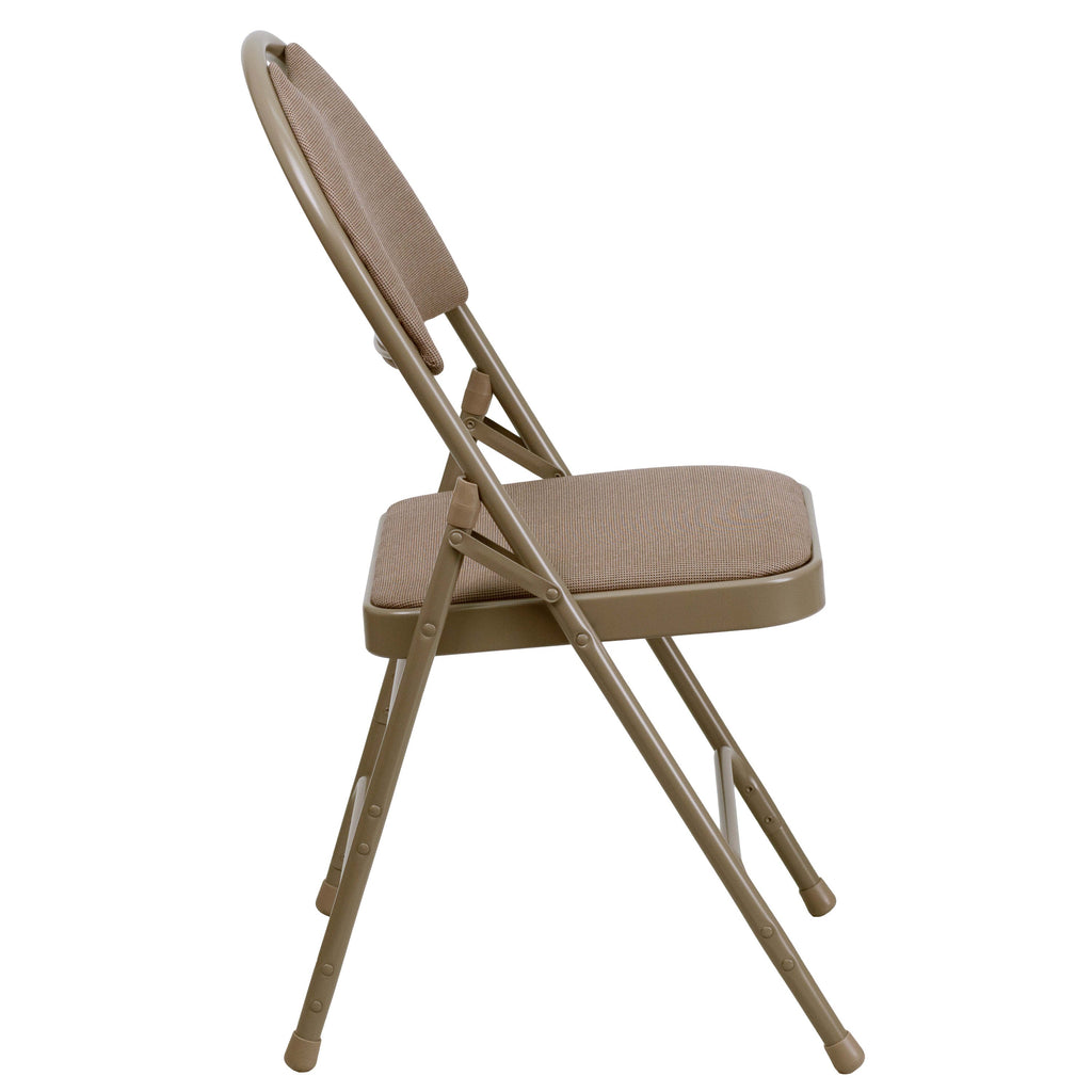 Series Extra Large Ultra-Premium Triple Braced Metal Folding Chair with Easy-Carry Handle