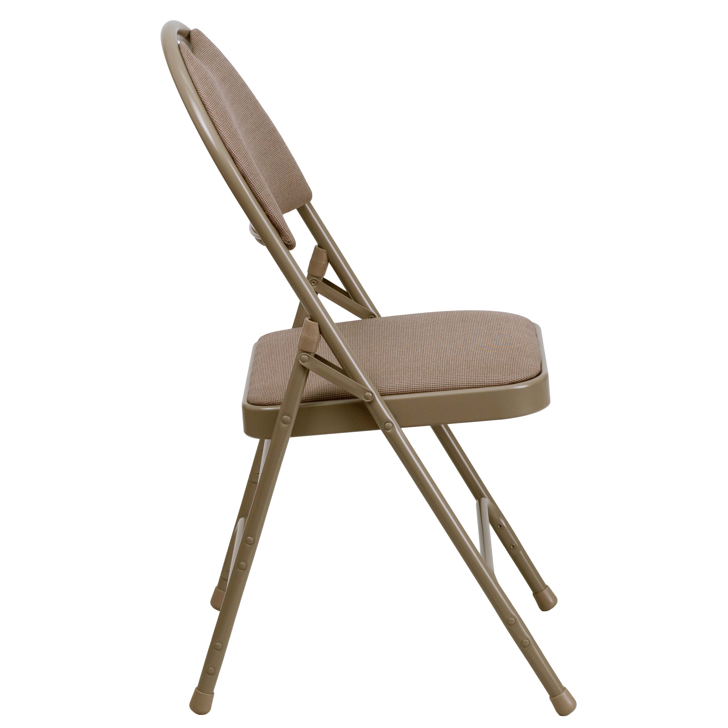 Series Extra Large Ultra-Premium Triple Braced Metal Folding Chair with Easy-Carry Handle