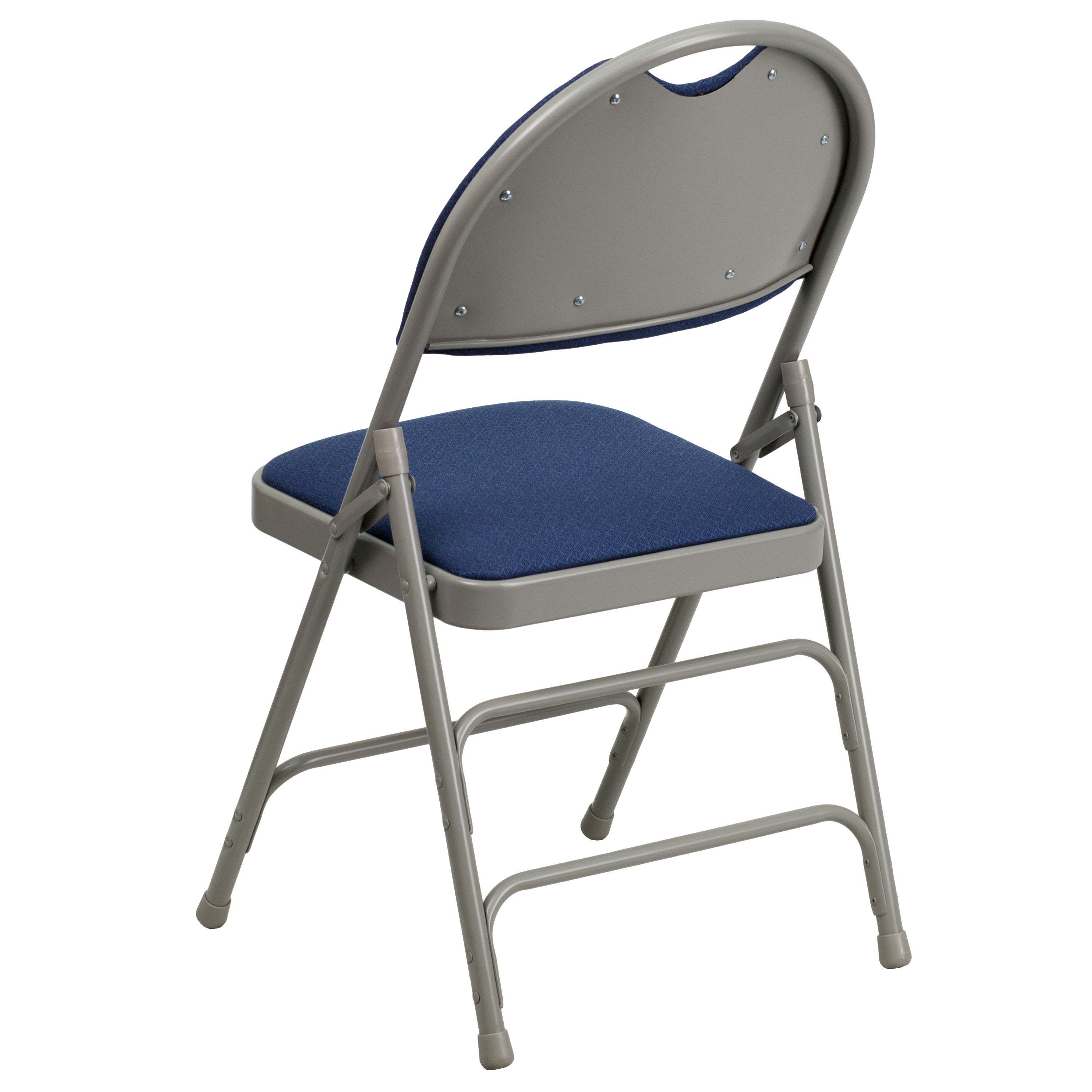 Series Extra Large Ultra-Premium Triple Braced Metal Folding Chair with Easy-Carry Handle