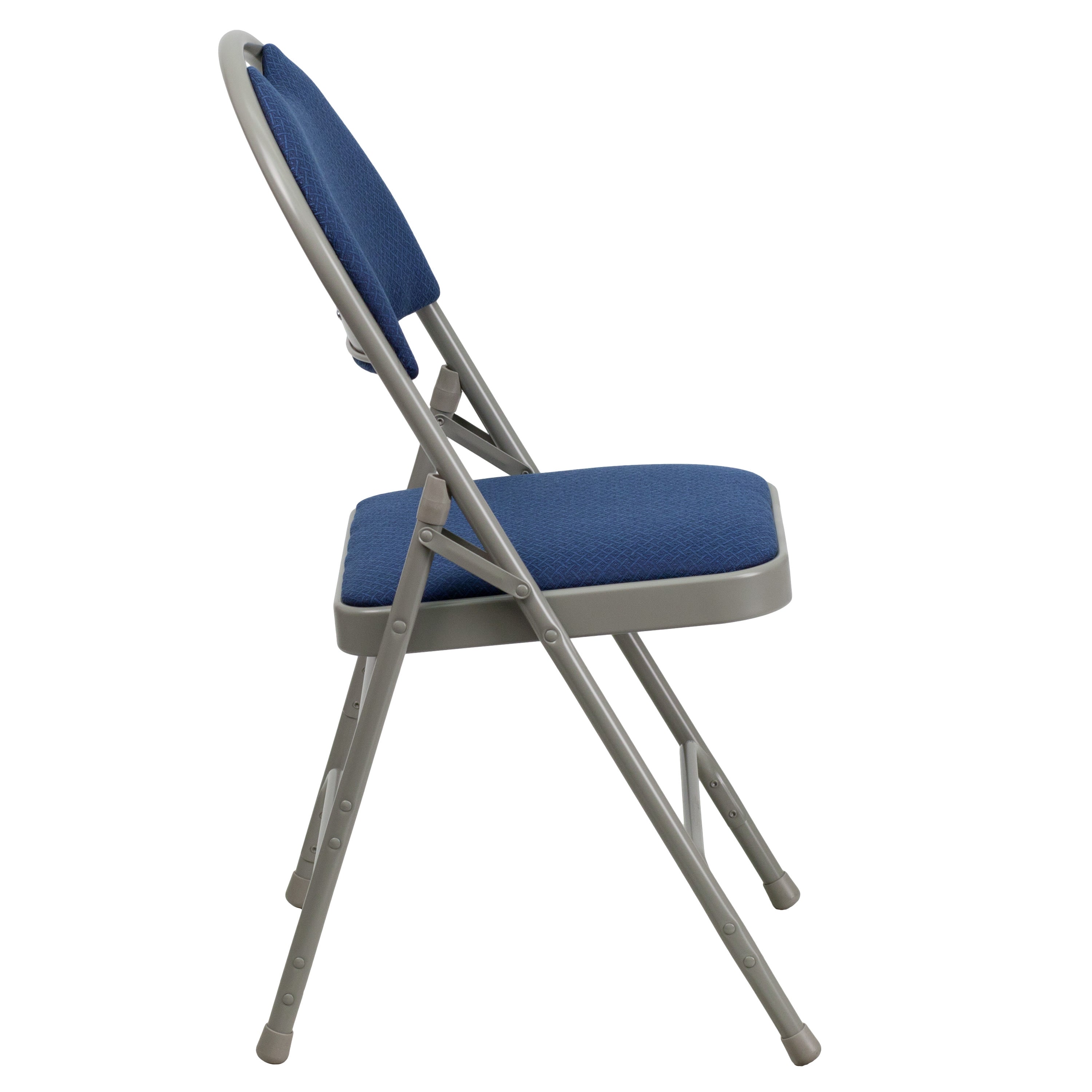 Series Extra Large Ultra-Premium Triple Braced Metal Folding Chair with Easy-Carry Handle