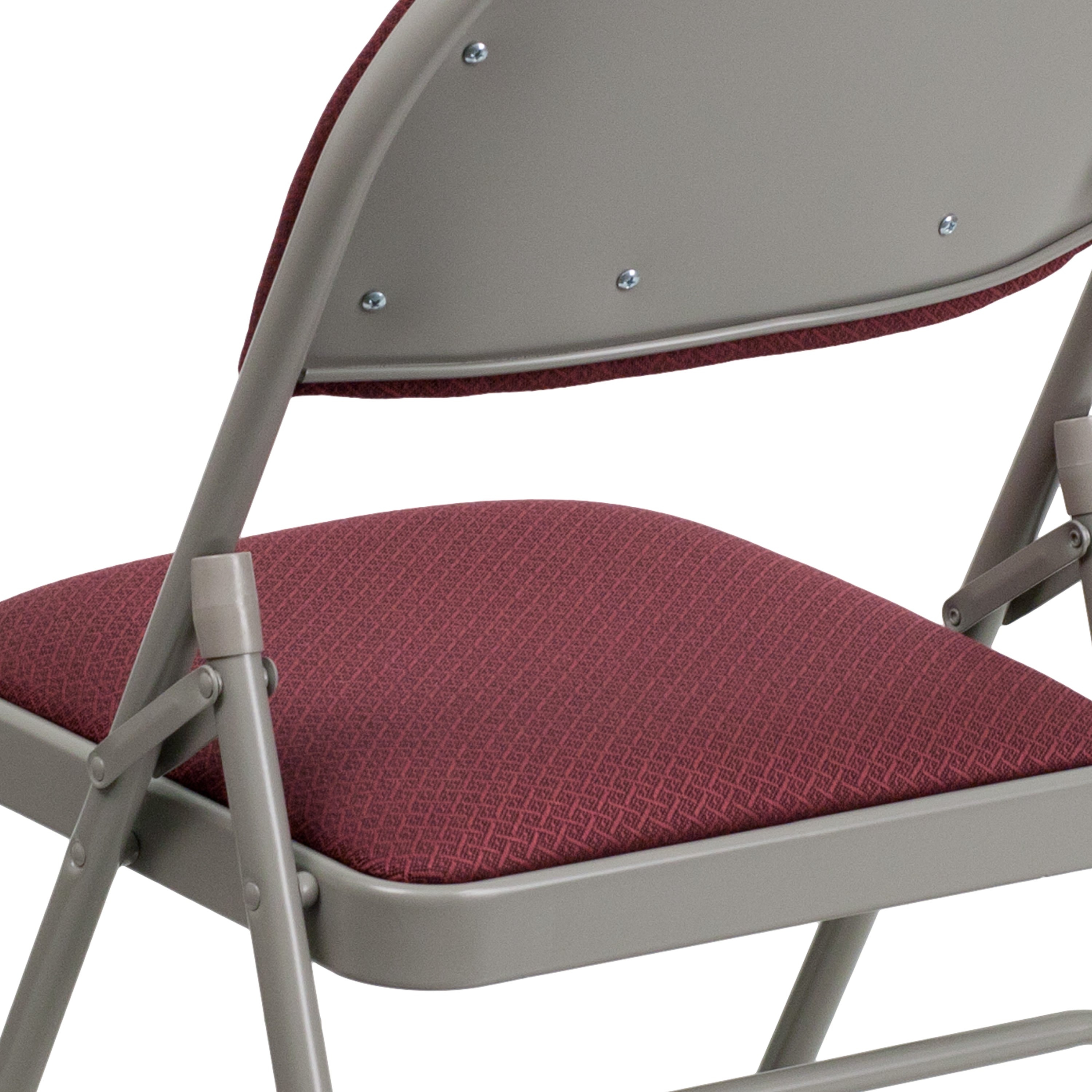 Series Extra Large Ultra-Premium Triple Braced Metal Folding Chair with Easy-Carry Handle