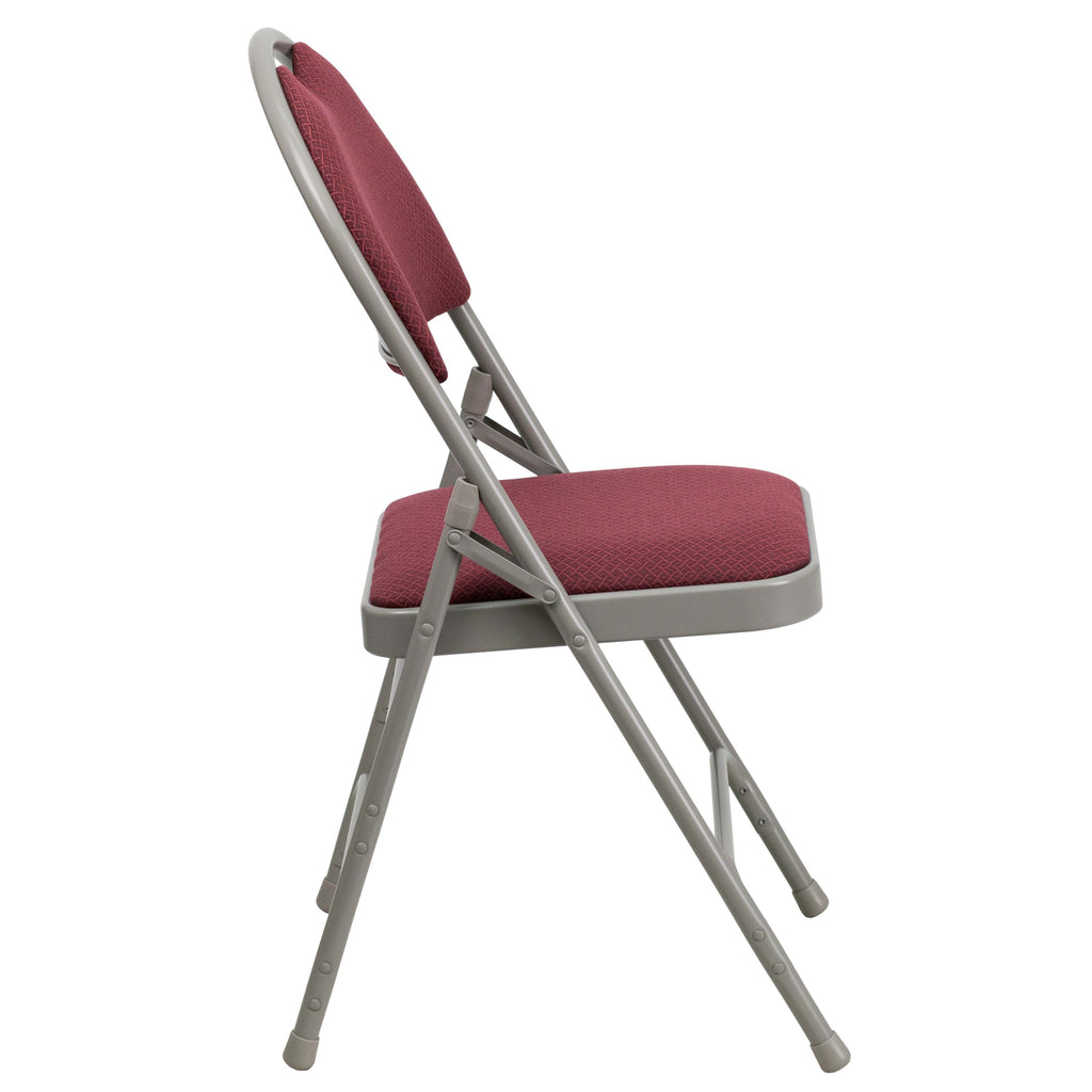 Series Extra Large Ultra-Premium Triple Braced Metal Folding Chair with Easy-Carry Handle