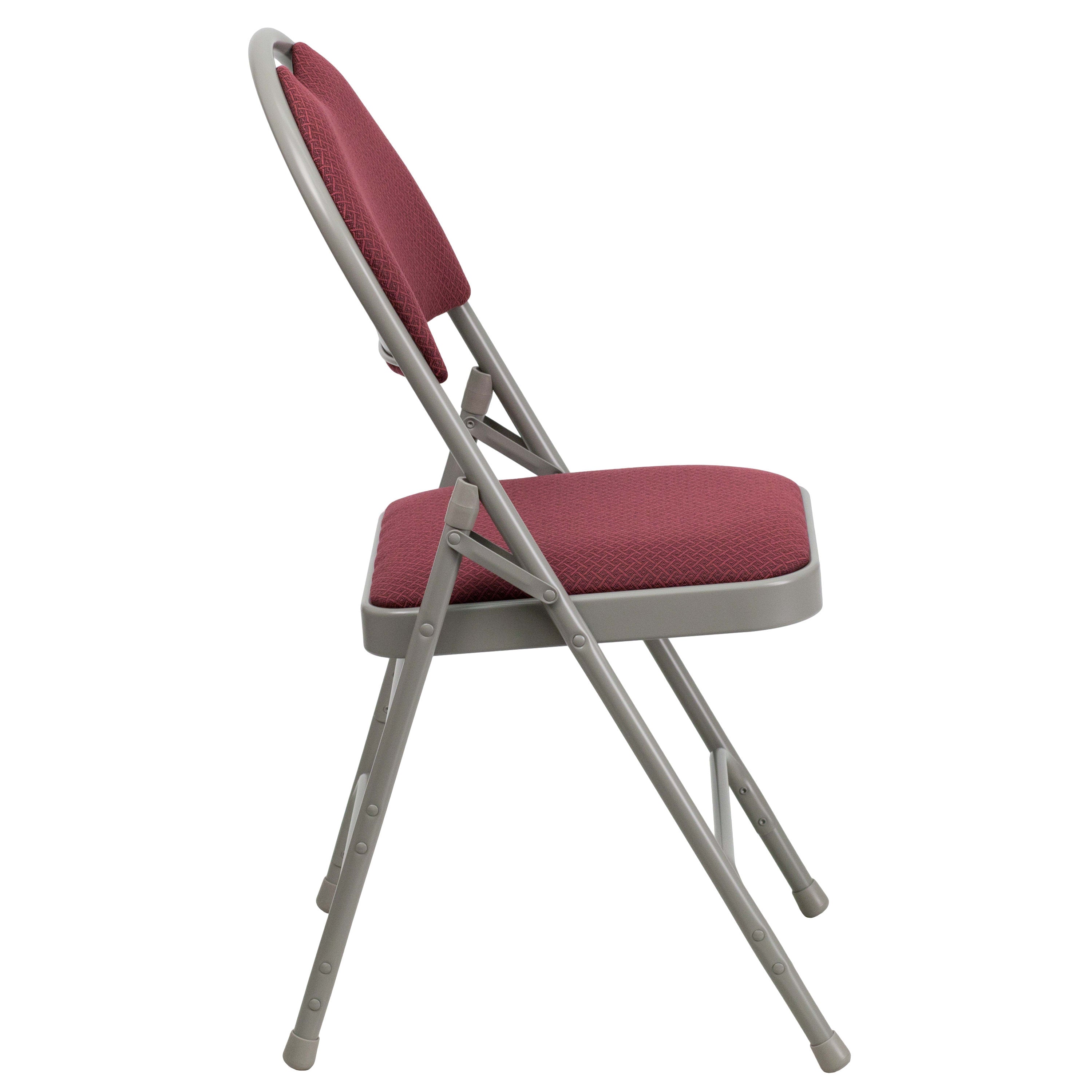 Series Extra Large Ultra-Premium Triple Braced Metal Folding Chair with Easy-Carry Handle