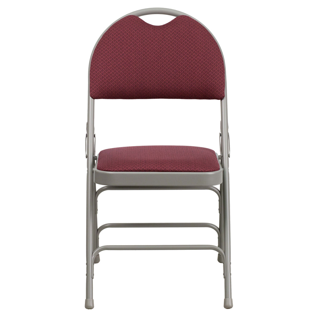 Series Extra Large Ultra-Premium Triple Braced Metal Folding Chair with Easy-Carry Handle