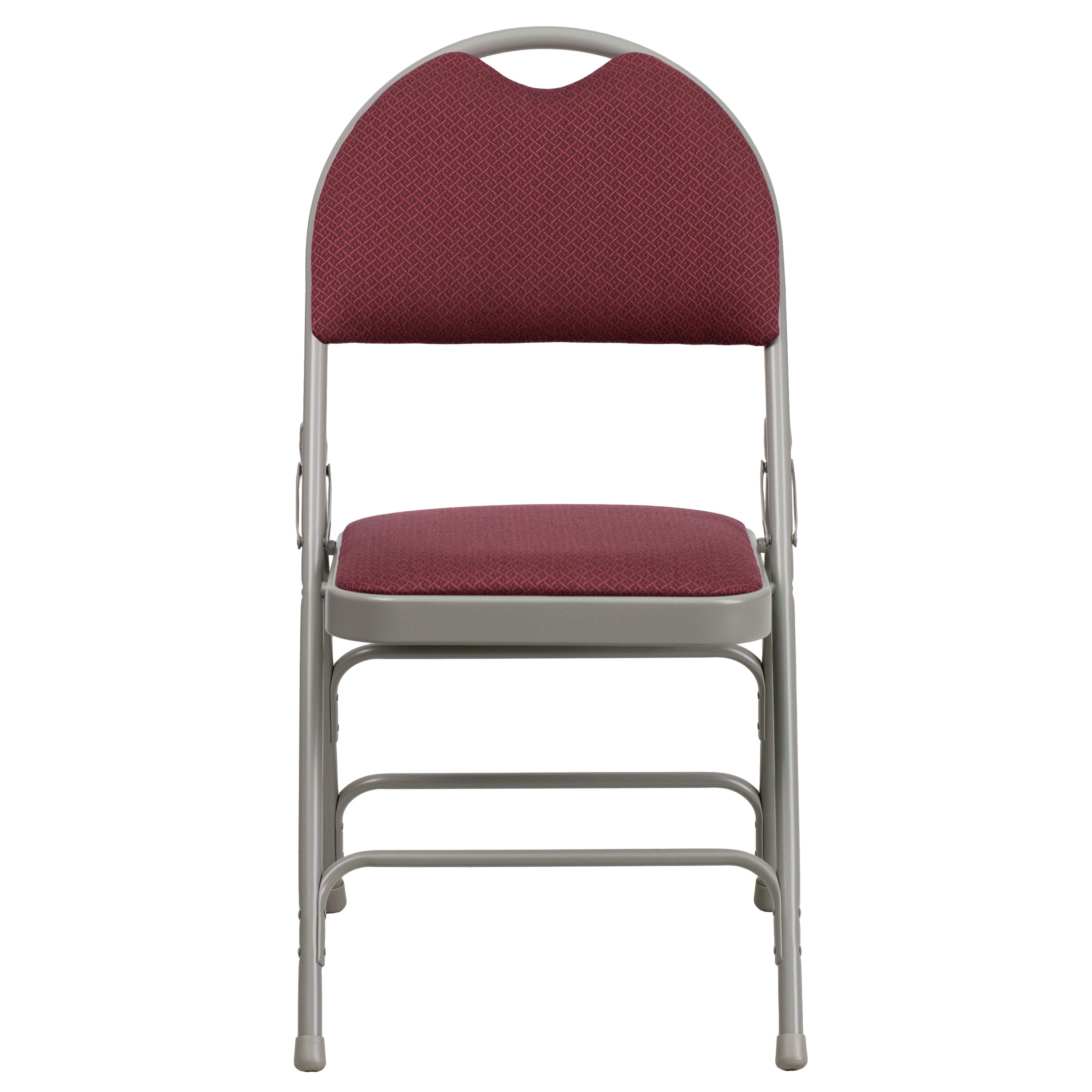 Series Extra Large Ultra-Premium Triple Braced Metal Folding Chair with Easy-Carry Handle