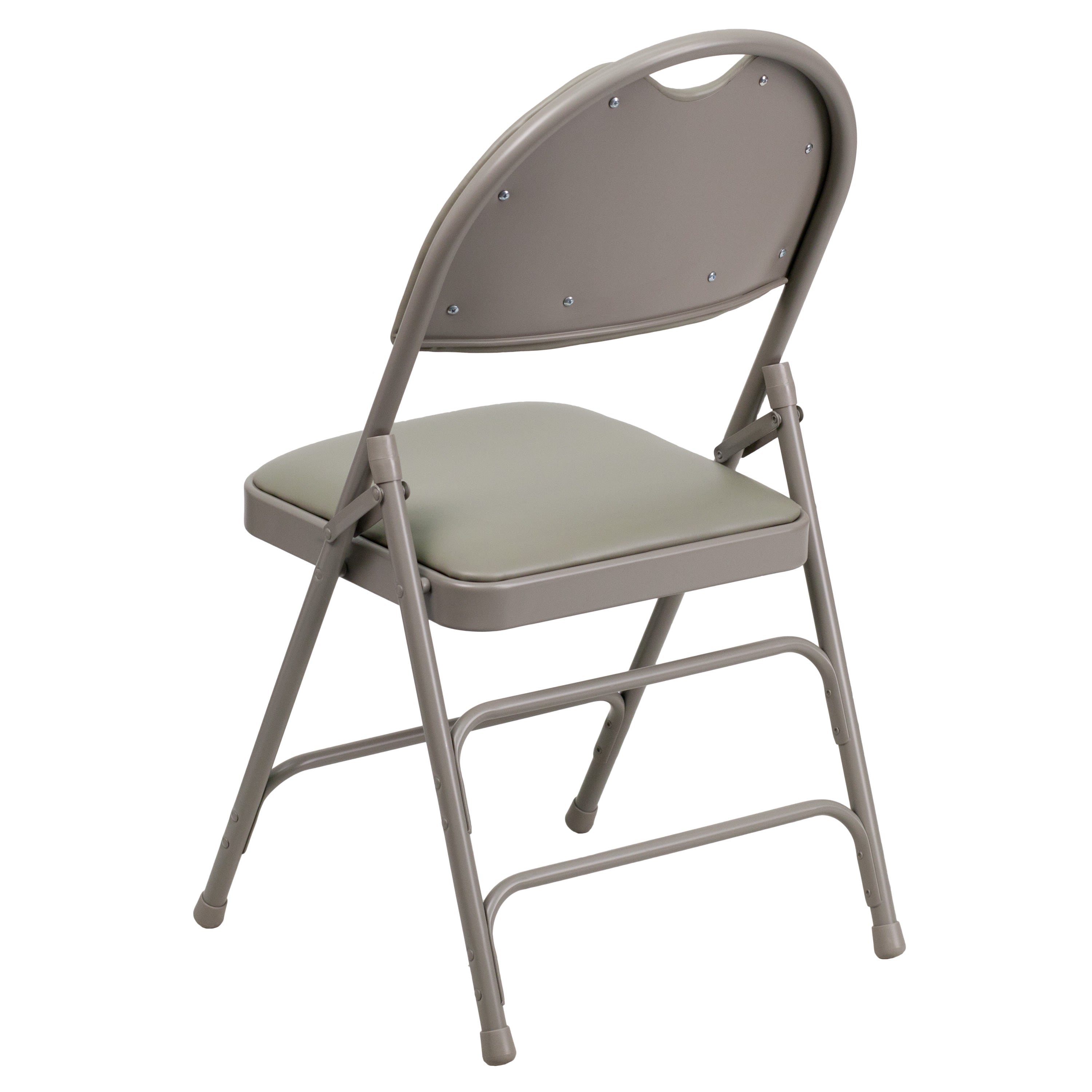 Series Extra Large Ultra-Premium Triple Braced Metal Folding Chair with Easy-Carry Handle