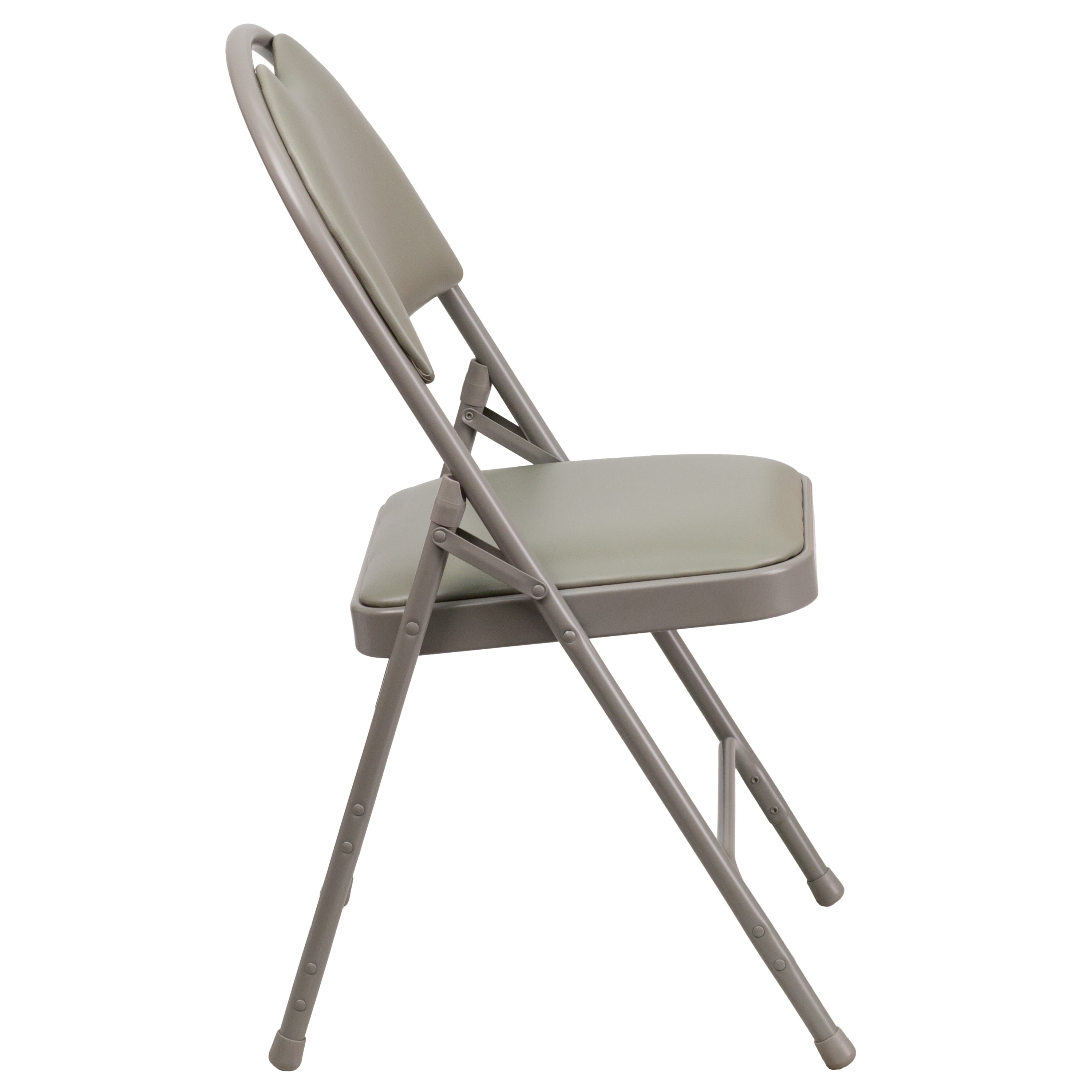 Series Extra Large Ultra-Premium Triple Braced Metal Folding Chair with Easy-Carry Handle