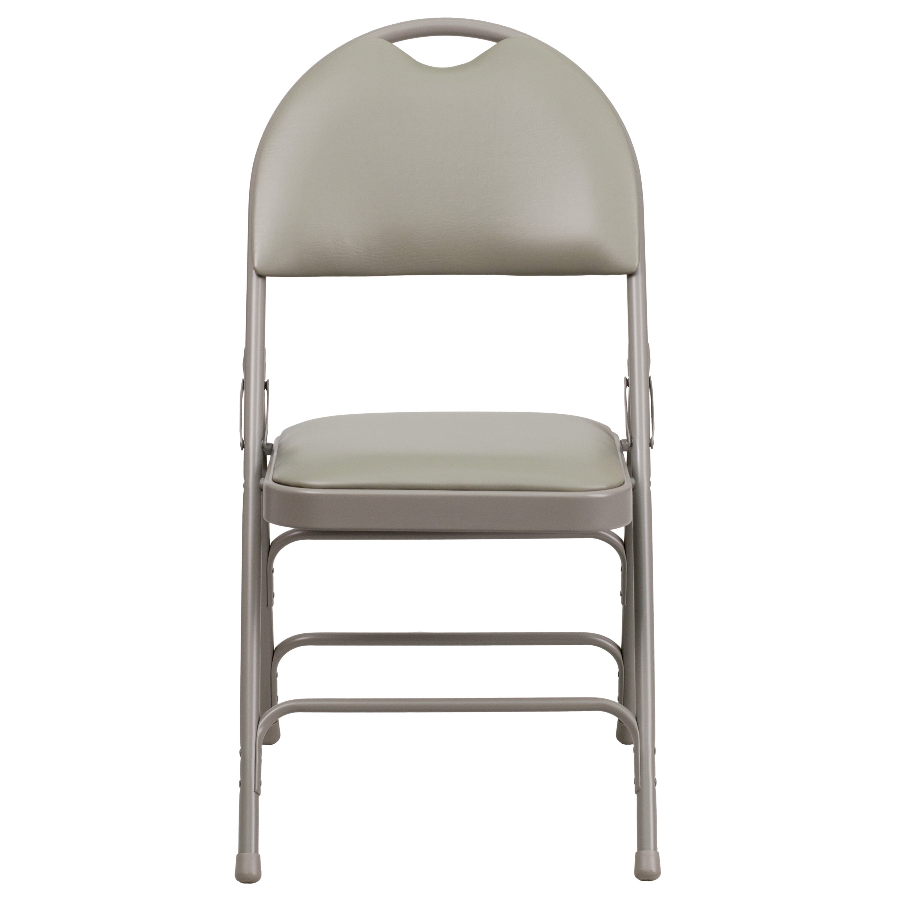 Series Extra Large Ultra-Premium Triple Braced Metal Folding Chair with Easy-Carry Handle