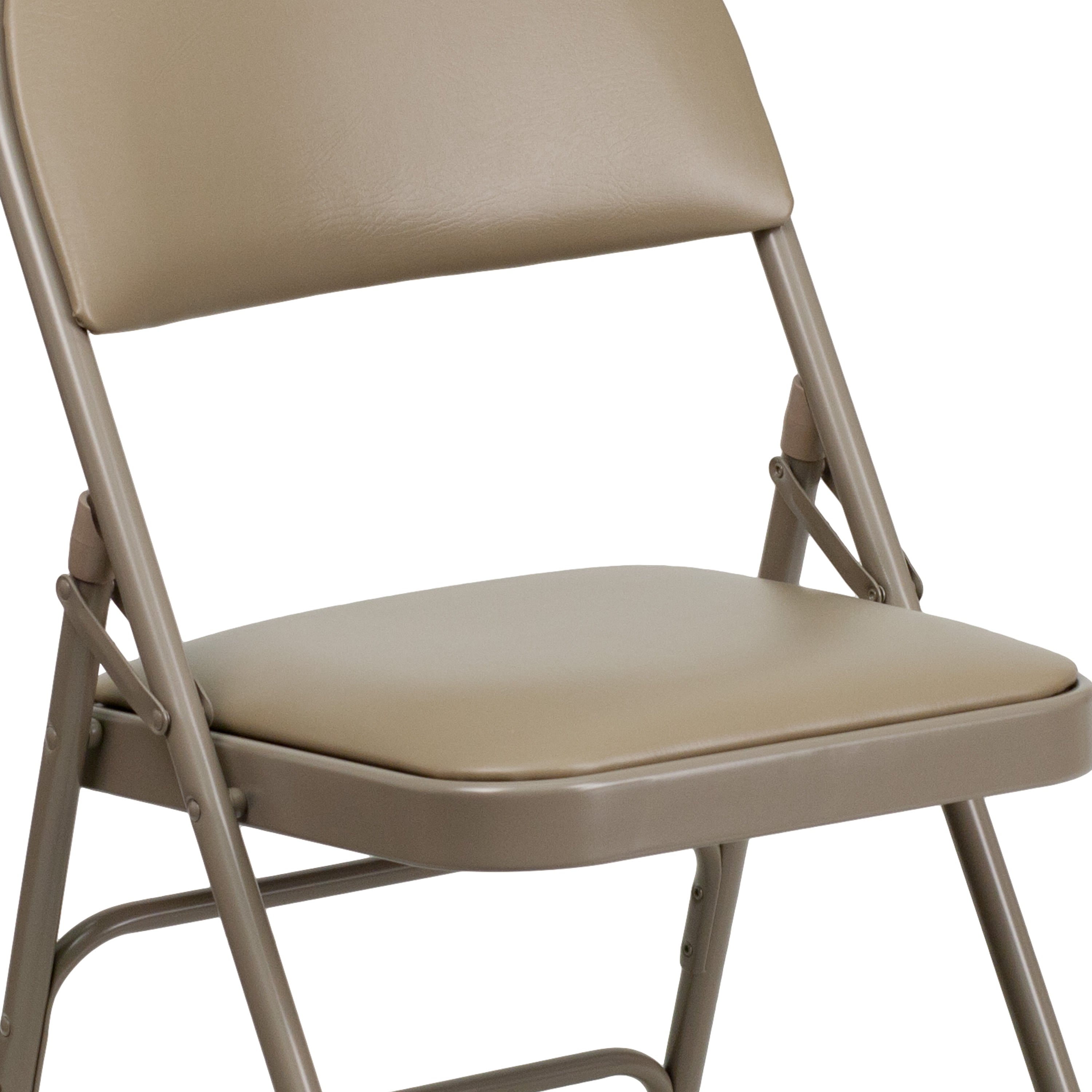 Series Extra Large Ultra-Premium Triple Braced Metal Folding Chair with Easy-Carry Handle