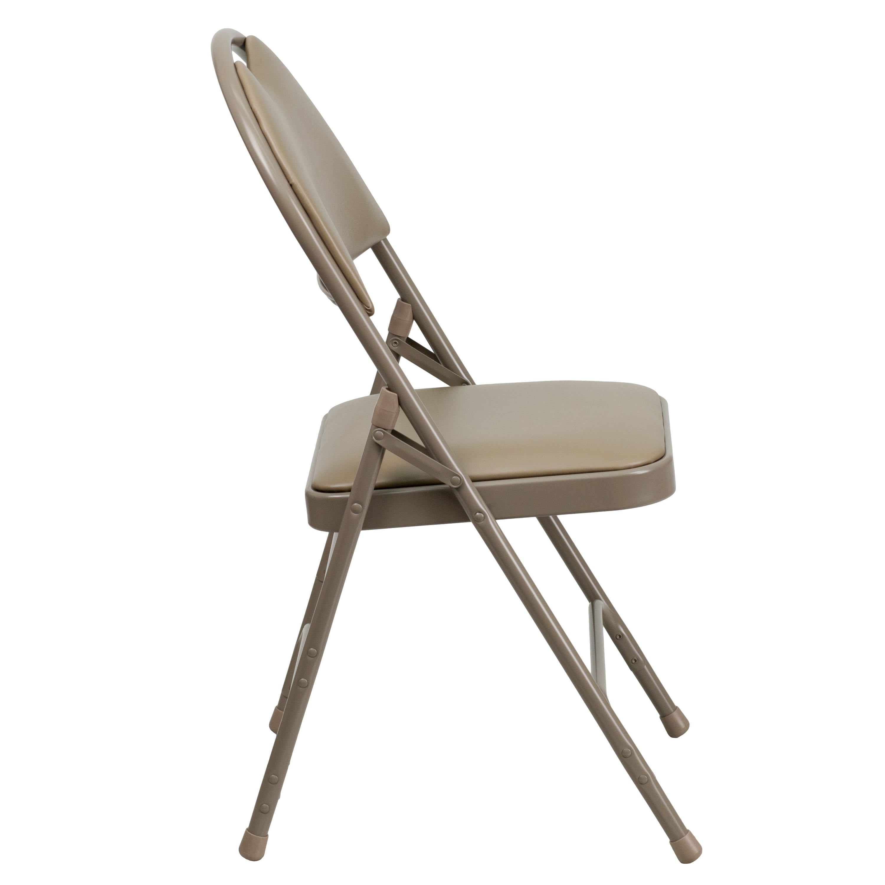 Series Extra Large Ultra-Premium Triple Braced Metal Folding Chair with Easy-Carry Handle