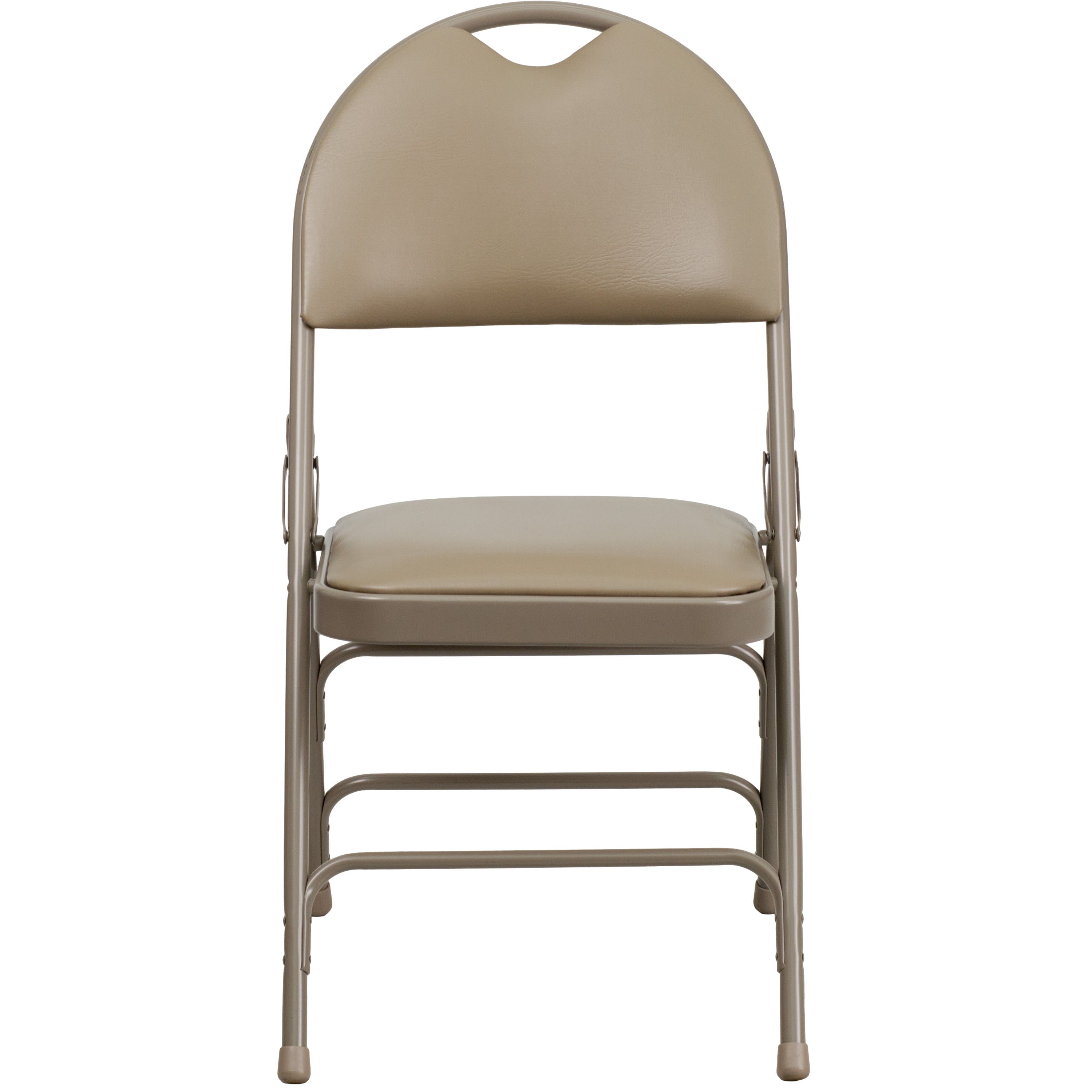 Series Extra Large Ultra-Premium Triple Braced Metal Folding Chair with Easy-Carry Handle