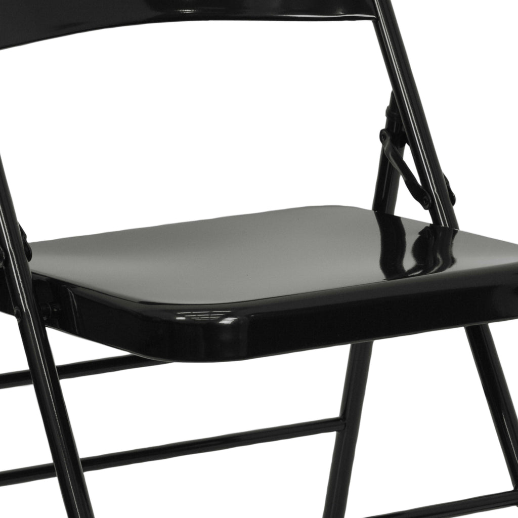 Series Triple Braced & Double Hinged Metal Folding Chair