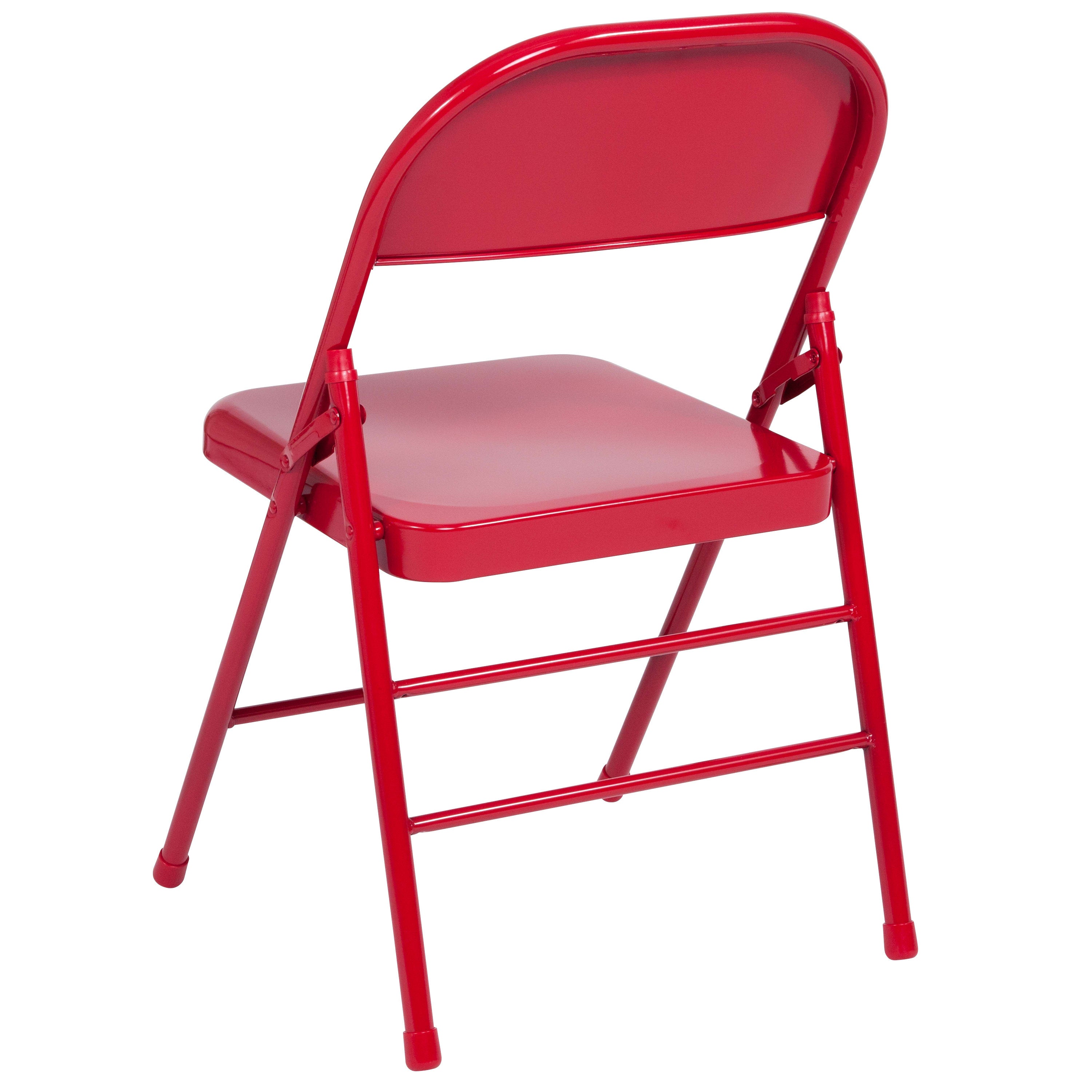 Series Triple Braced & Double Hinged Metal Folding Chair