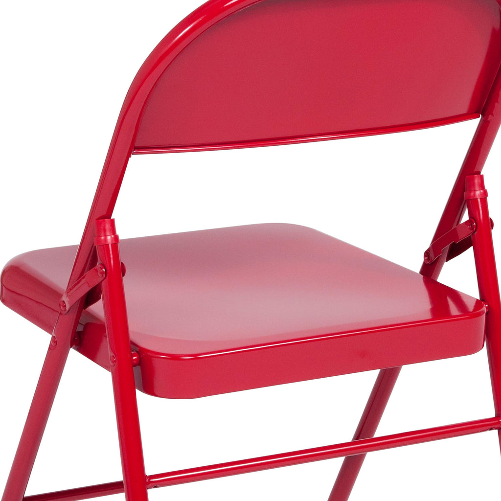 Series Triple Braced & Double Hinged Metal Folding Chair