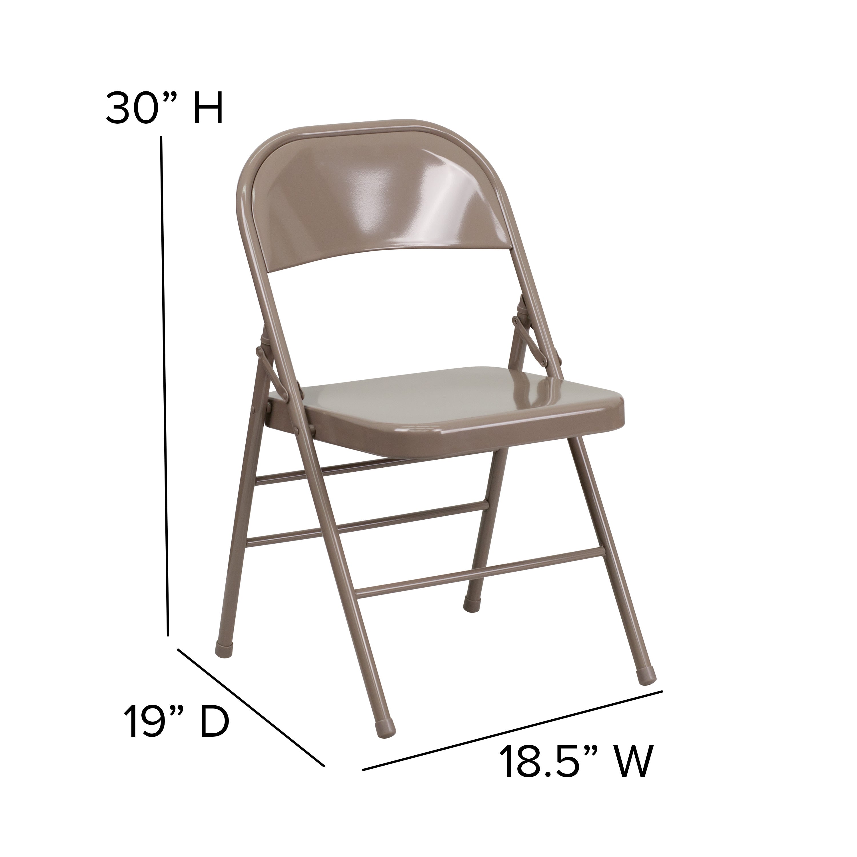 Series Triple Braced & Double Hinged Metal Folding Chair