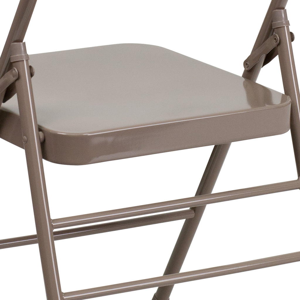 Series Triple Braced & Double Hinged Metal Folding Chair