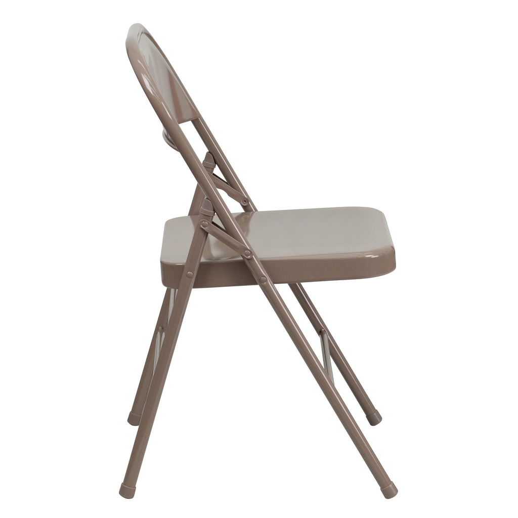 Series Triple Braced & Double Hinged Metal Folding Chair