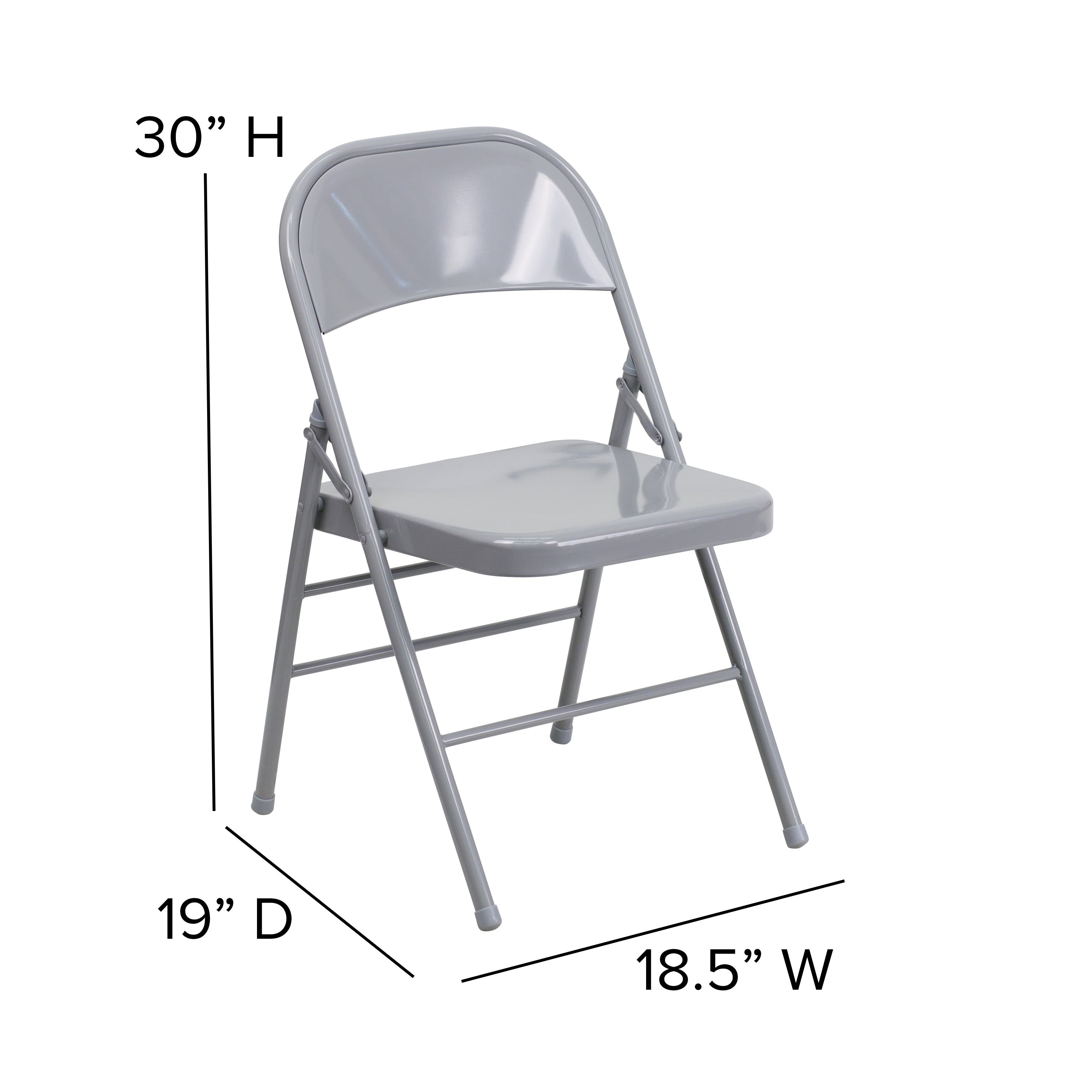 Series Triple Braced & Double Hinged Metal Folding Chair