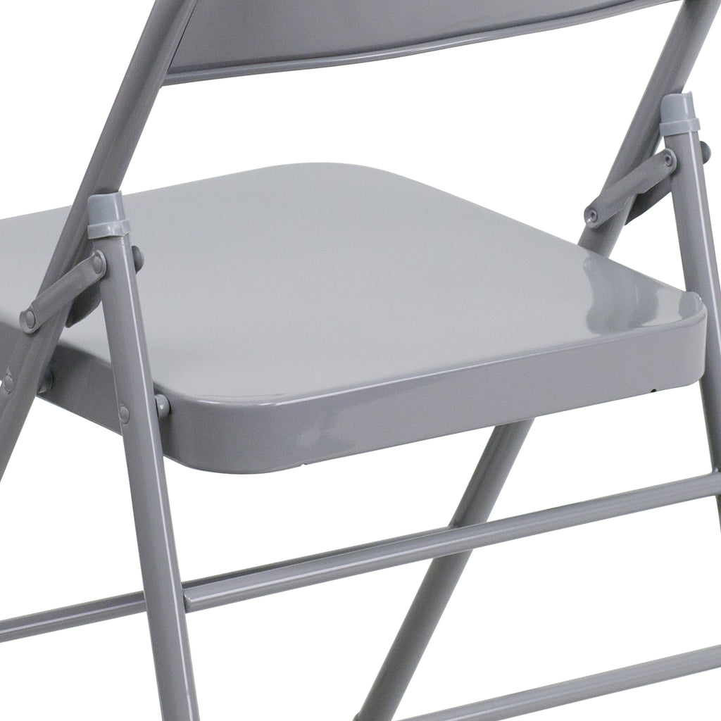 Series Triple Braced & Double Hinged Metal Folding Chair