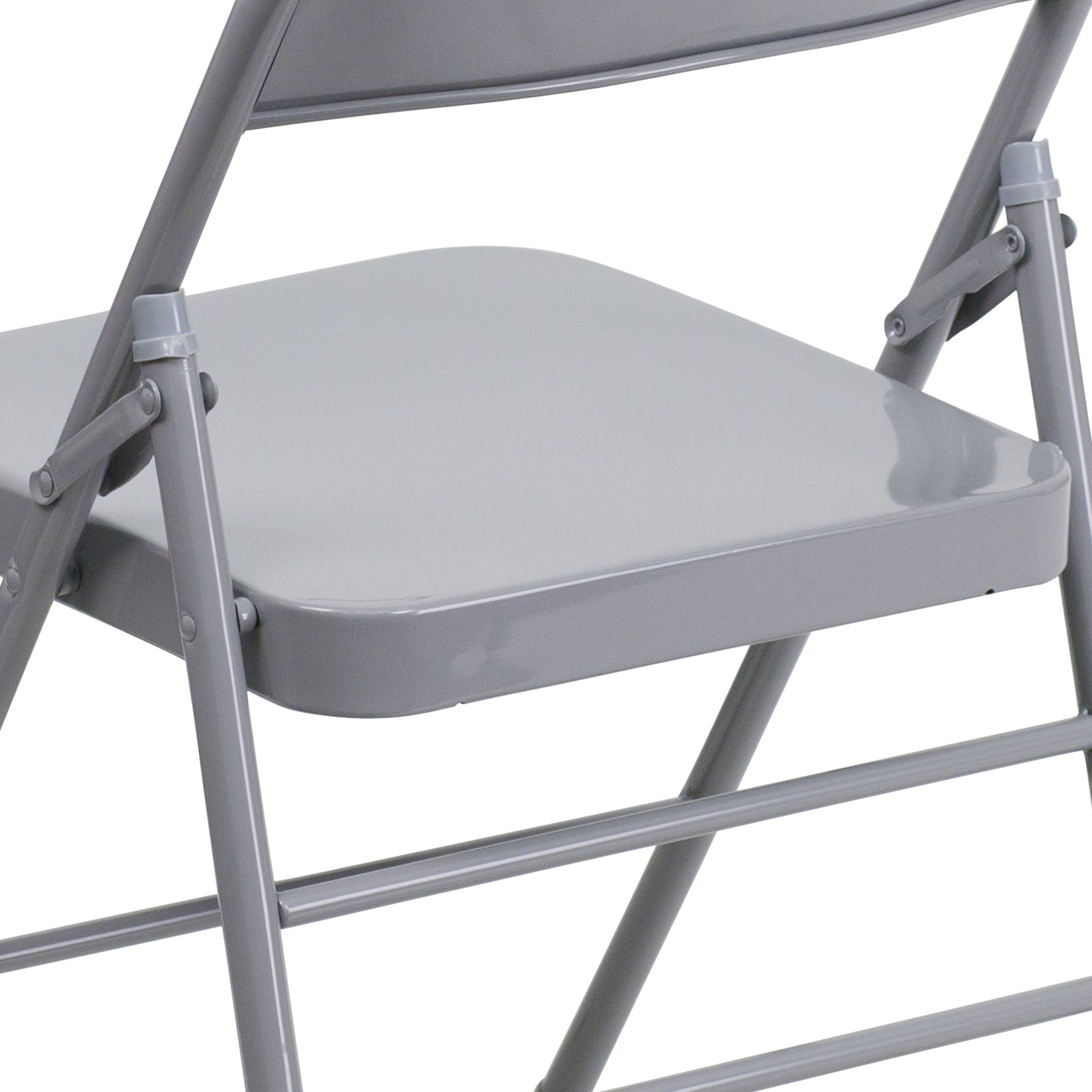 Series Triple Braced & Double Hinged Metal Folding Chair