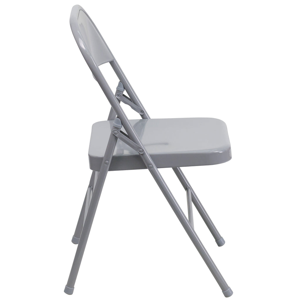 Series Triple Braced & Double Hinged Metal Folding Chair