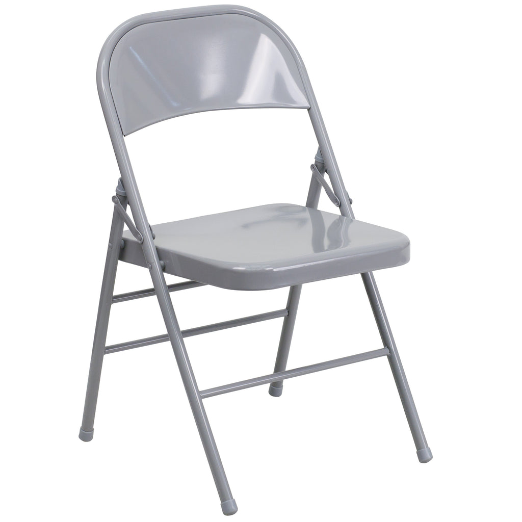 Series Triple Braced & Double Hinged Metal Folding Chair