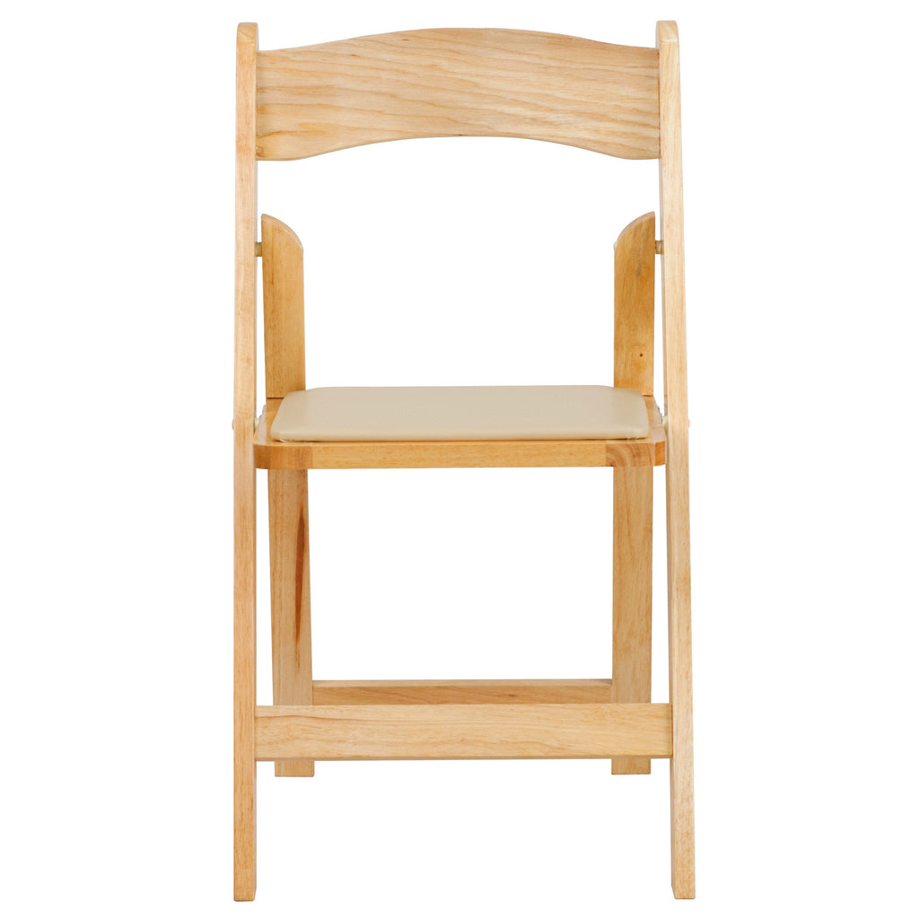 Series Wood Folding Chair with Vinyl Padded Seat
