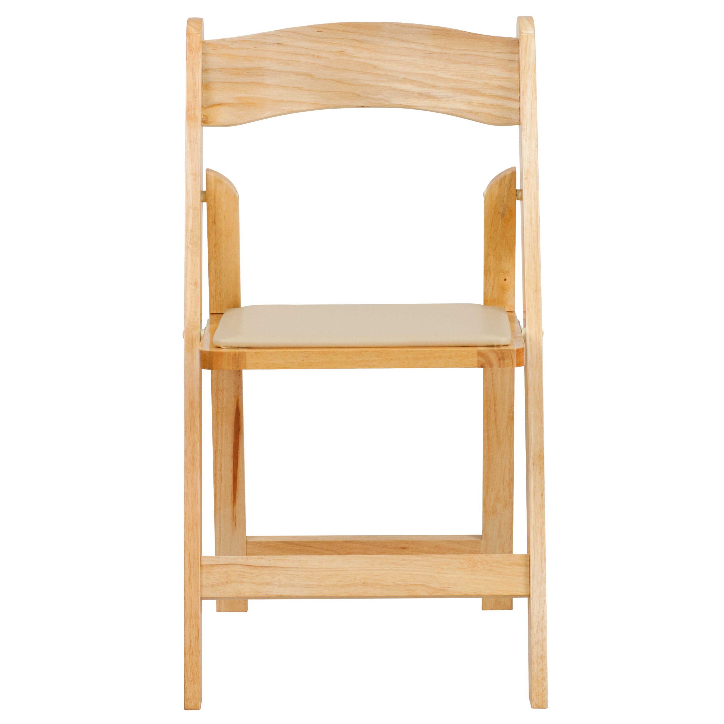 Series Wood Folding Chair with Vinyl Padded Seat