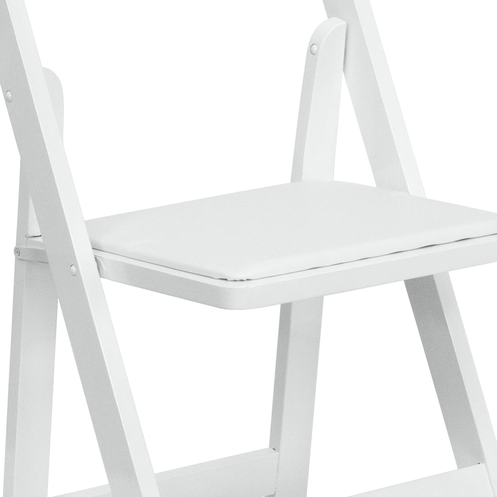 Series Wood Folding Chair with Vinyl Padded Seat