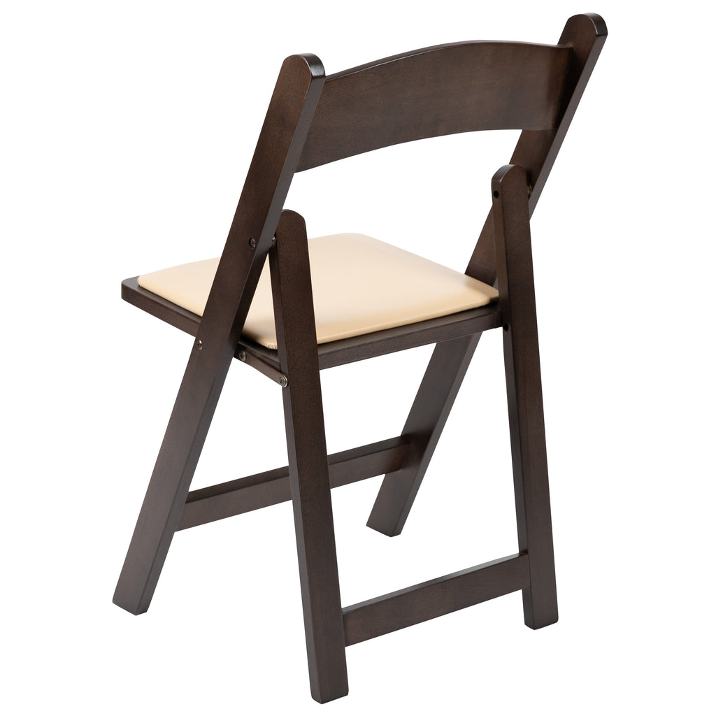 Series Wood Folding Chair with Vinyl Padded Seat