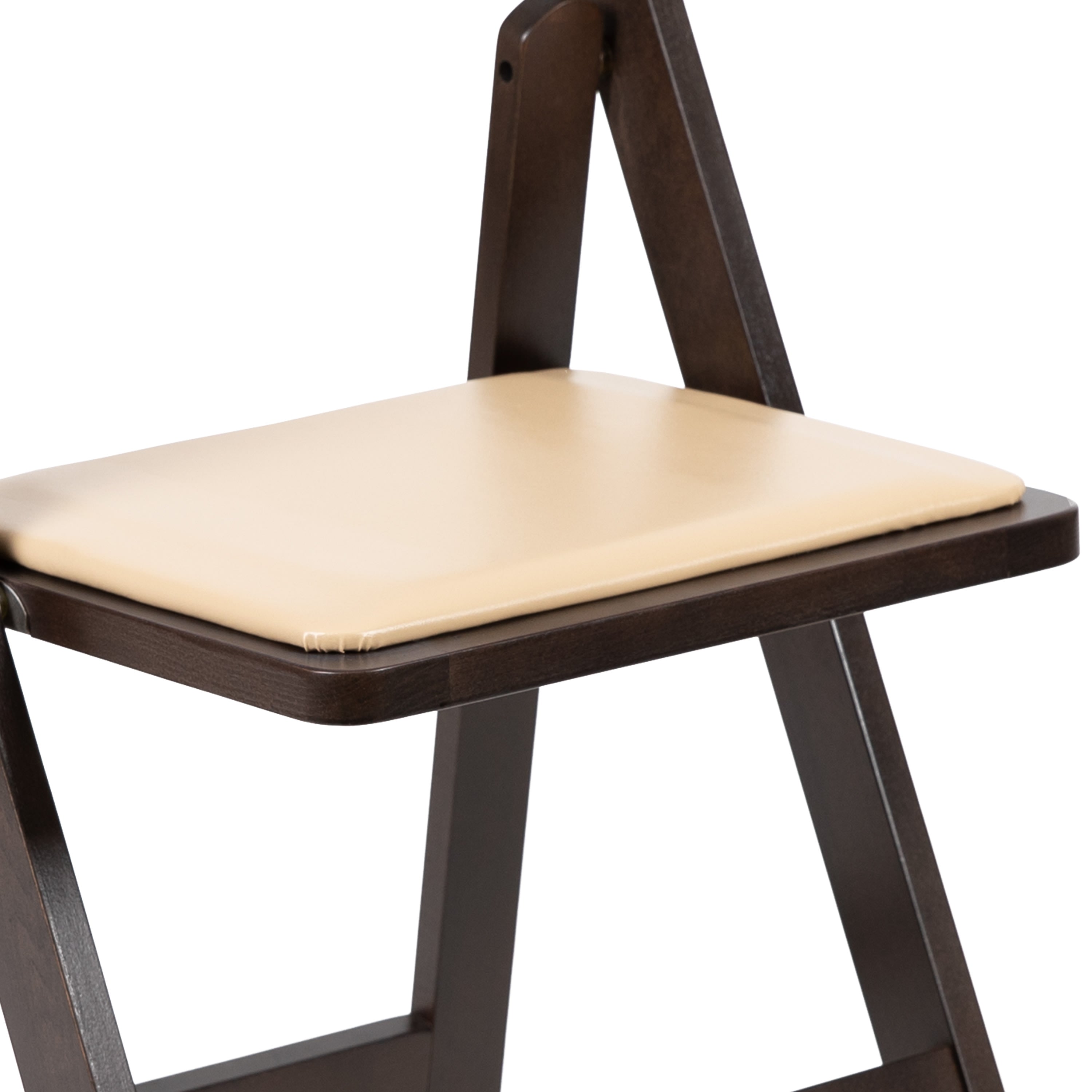 Series Wood Folding Chair with Vinyl Padded Seat