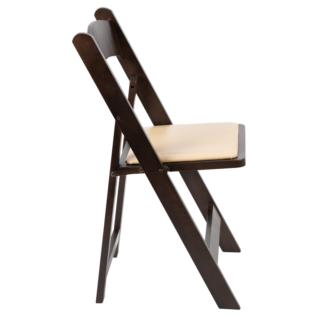 Series Wood Folding Chair with Vinyl Padded Seat