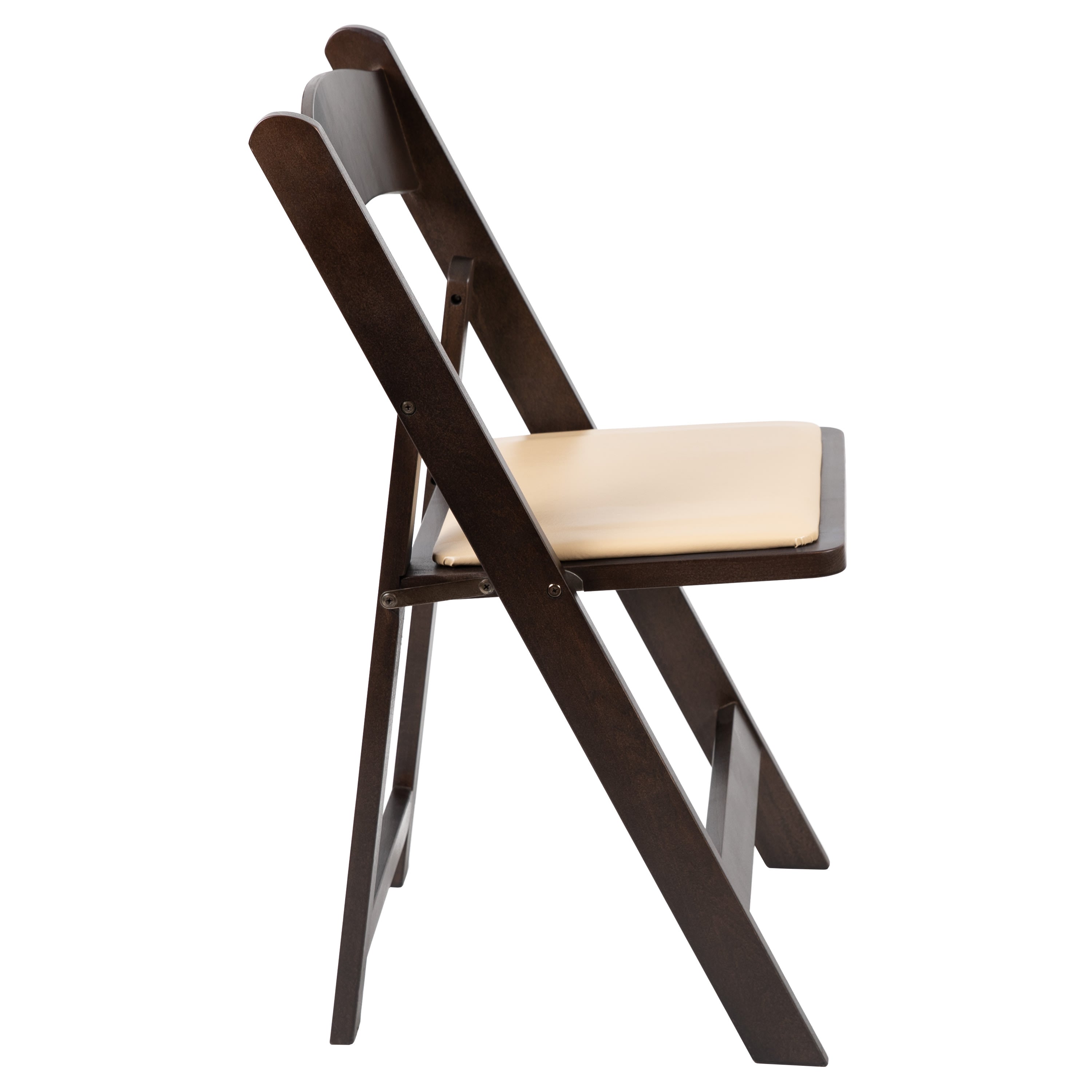 Series Wood Folding Chair with Vinyl Padded Seat