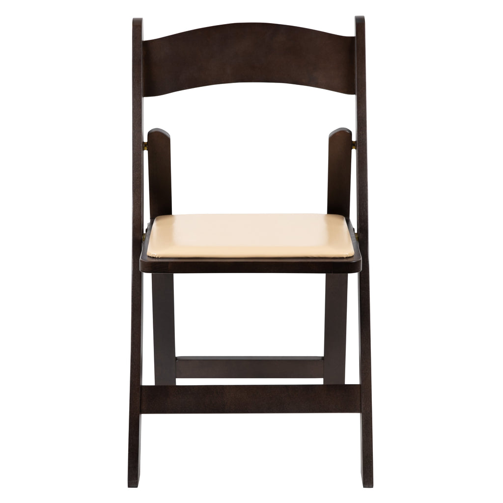 Series Wood Folding Chair with Vinyl Padded Seat