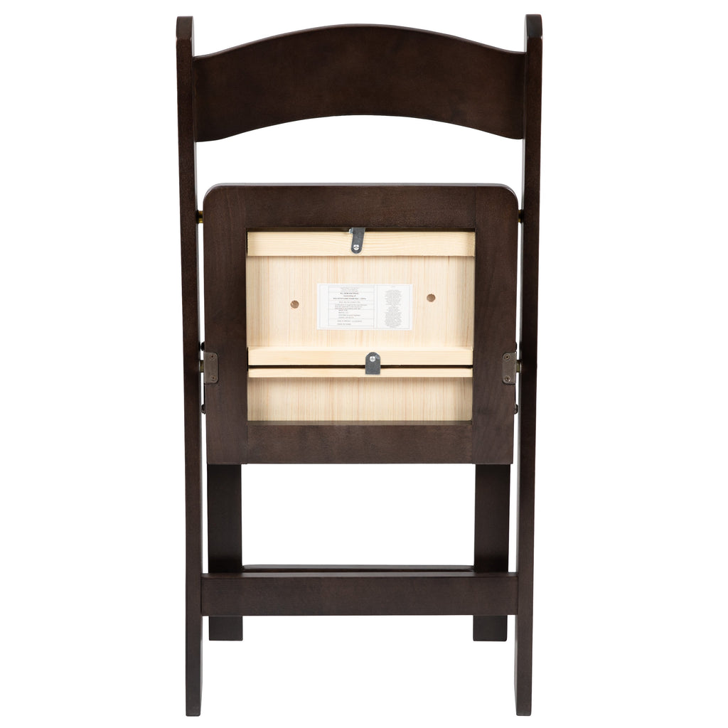 Series Wood Folding Chair with Vinyl Padded Seat