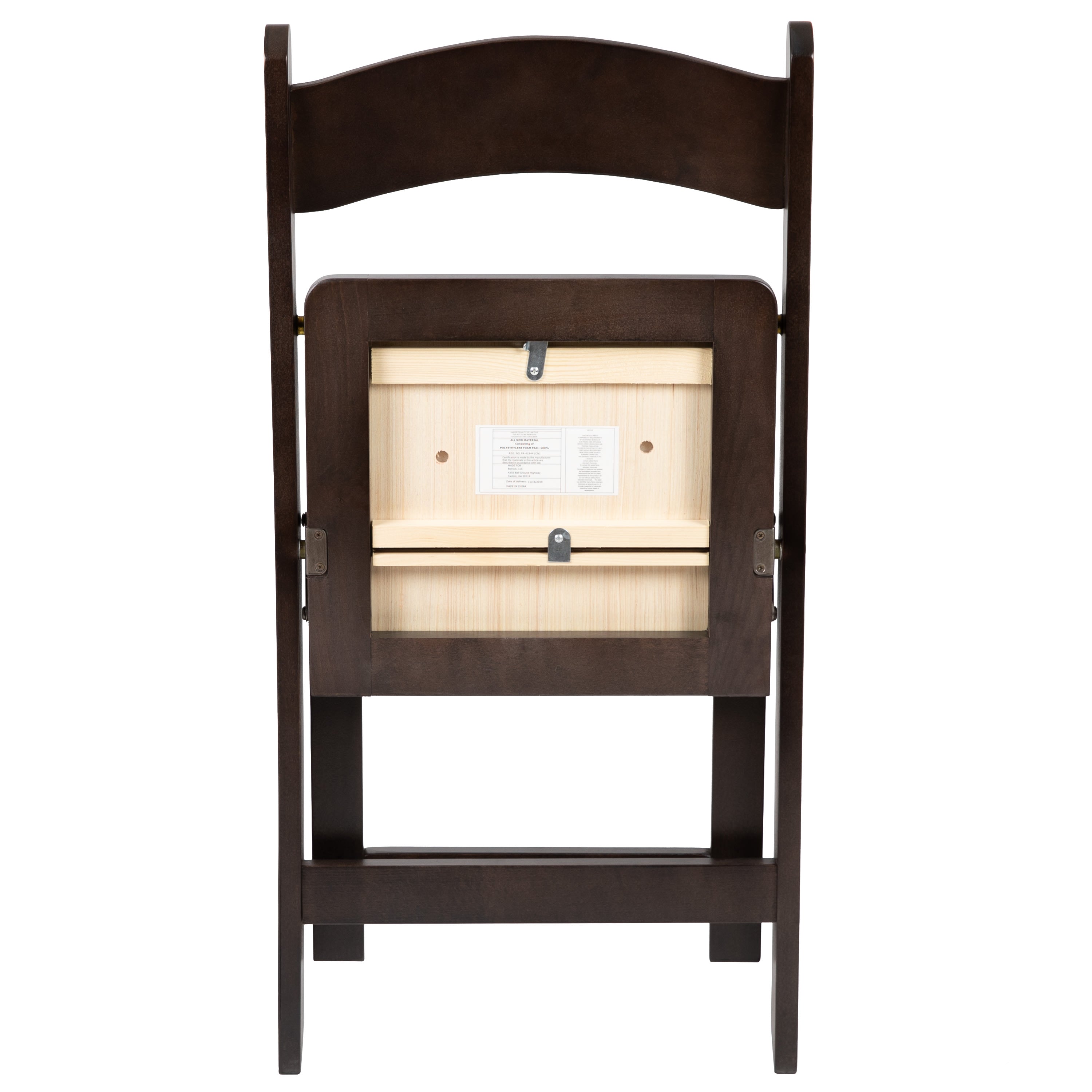 Series Wood Folding Chair with Vinyl Padded Seat