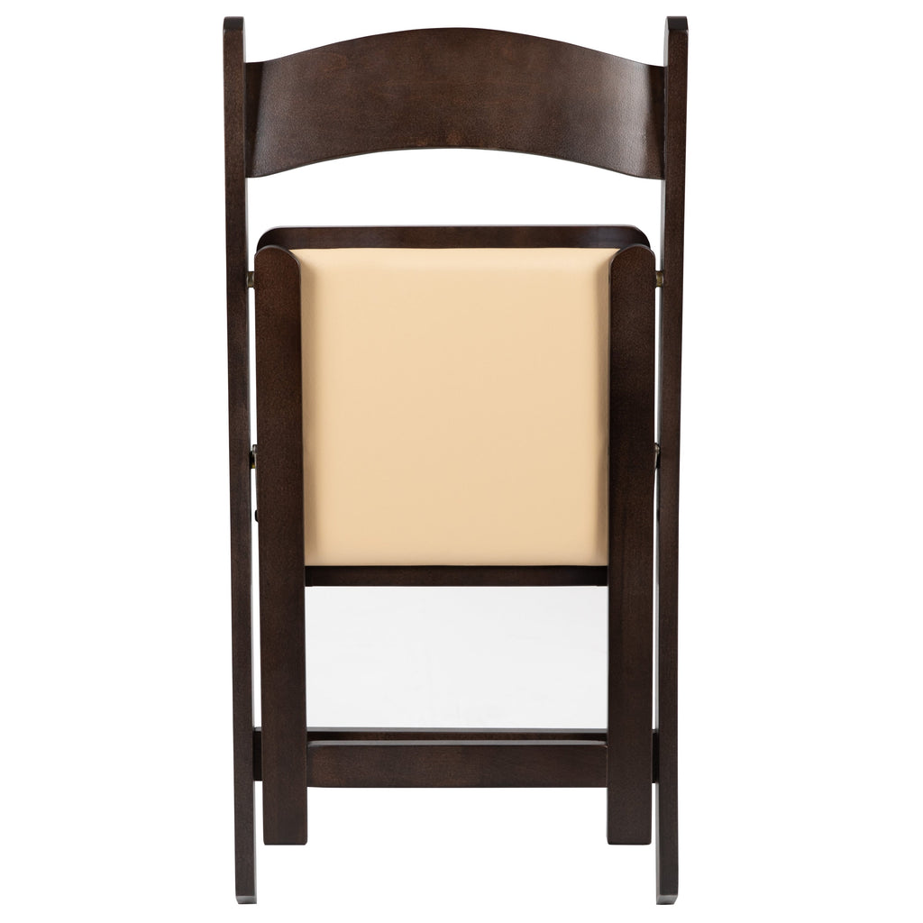 Series Wood Folding Chair with Vinyl Padded Seat