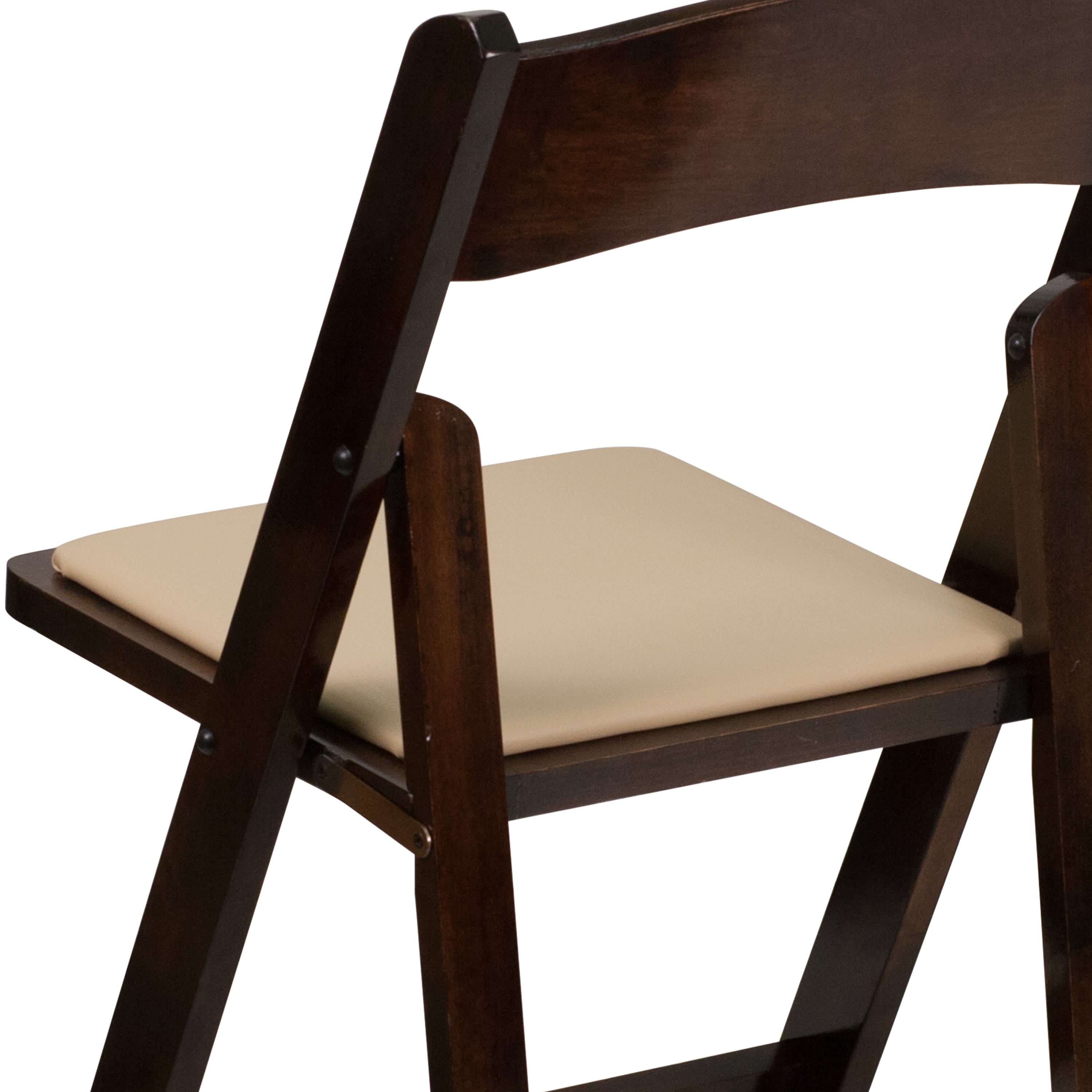 Series Wood Folding Chair with Vinyl Padded Seat