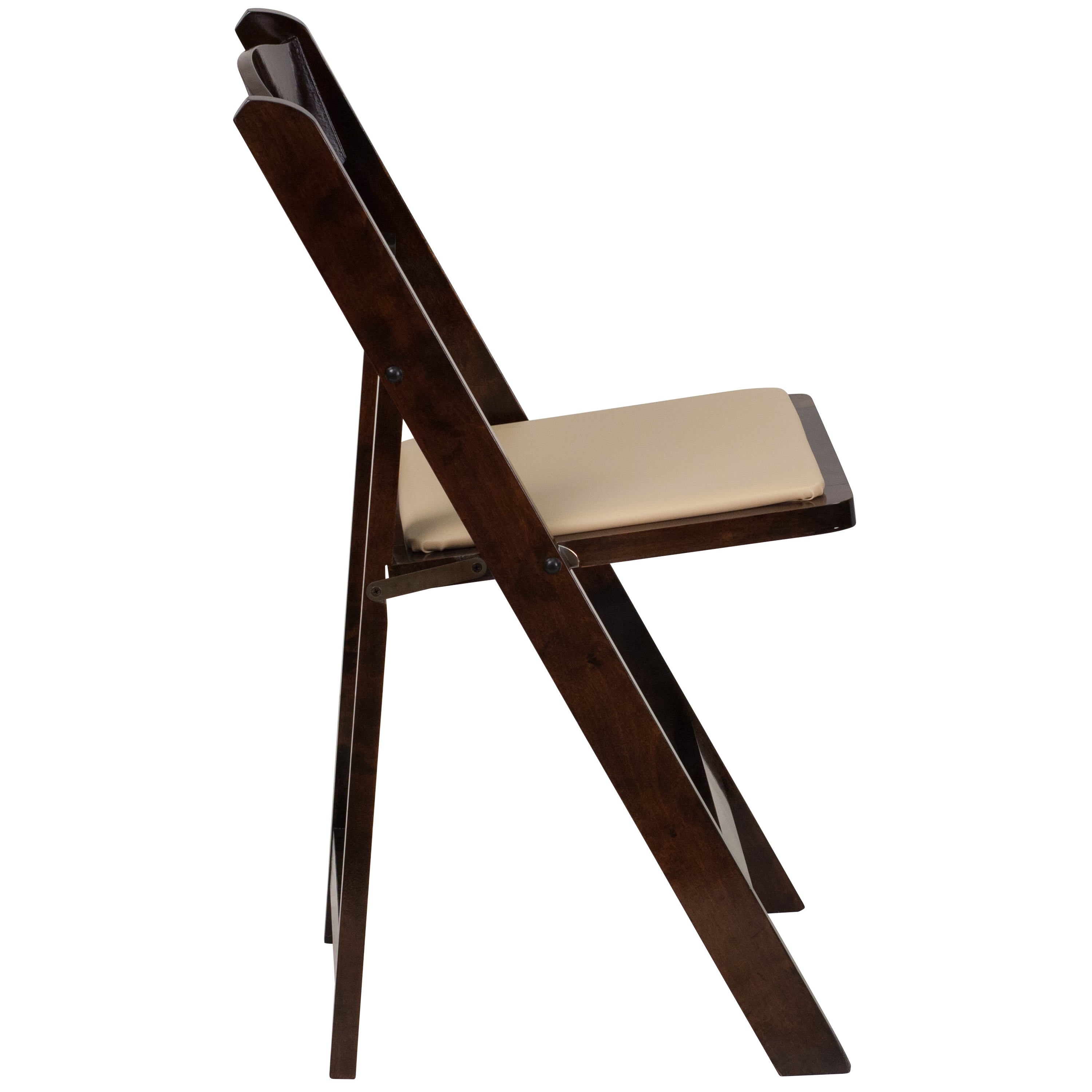 Series Wood Folding Chair with Vinyl Padded Seat