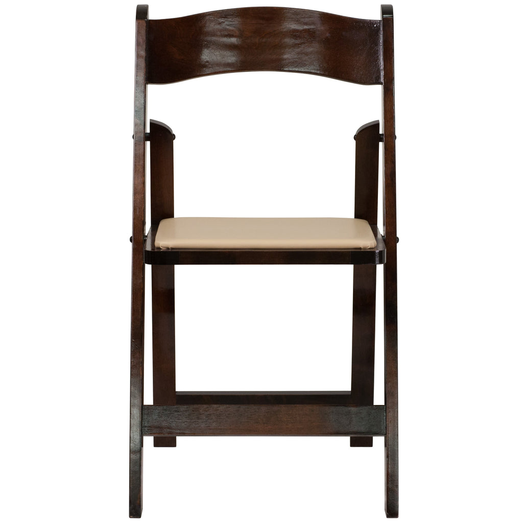 Series Wood Folding Chair with Vinyl Padded Seat