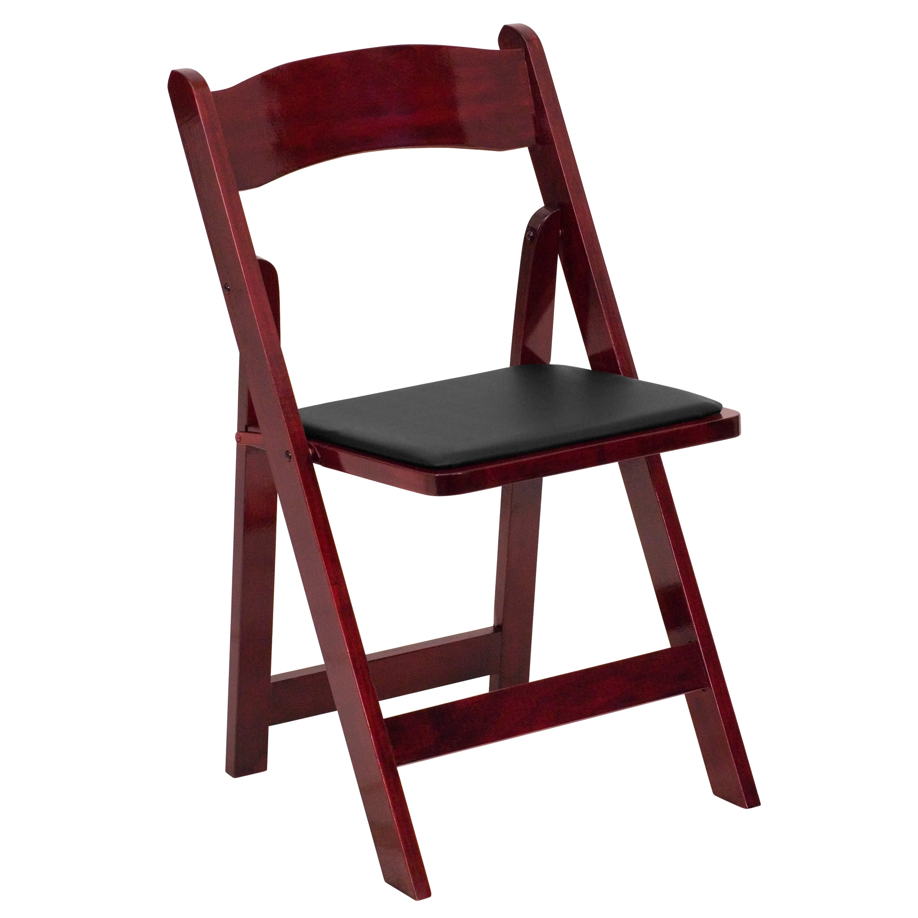 Series Wood Folding Chair with Vinyl Padded Seat