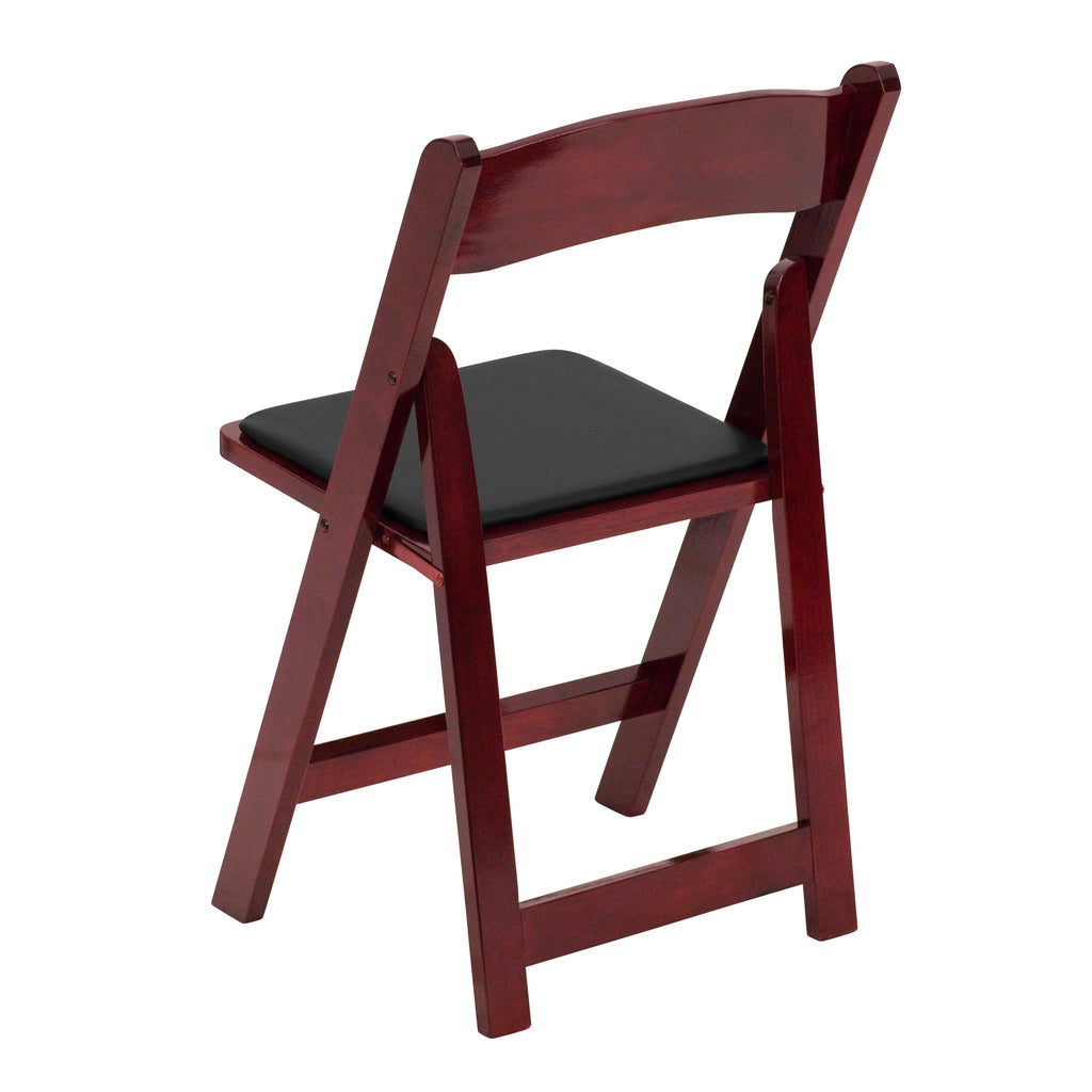 Series Wood Folding Chair with Vinyl Padded Seat