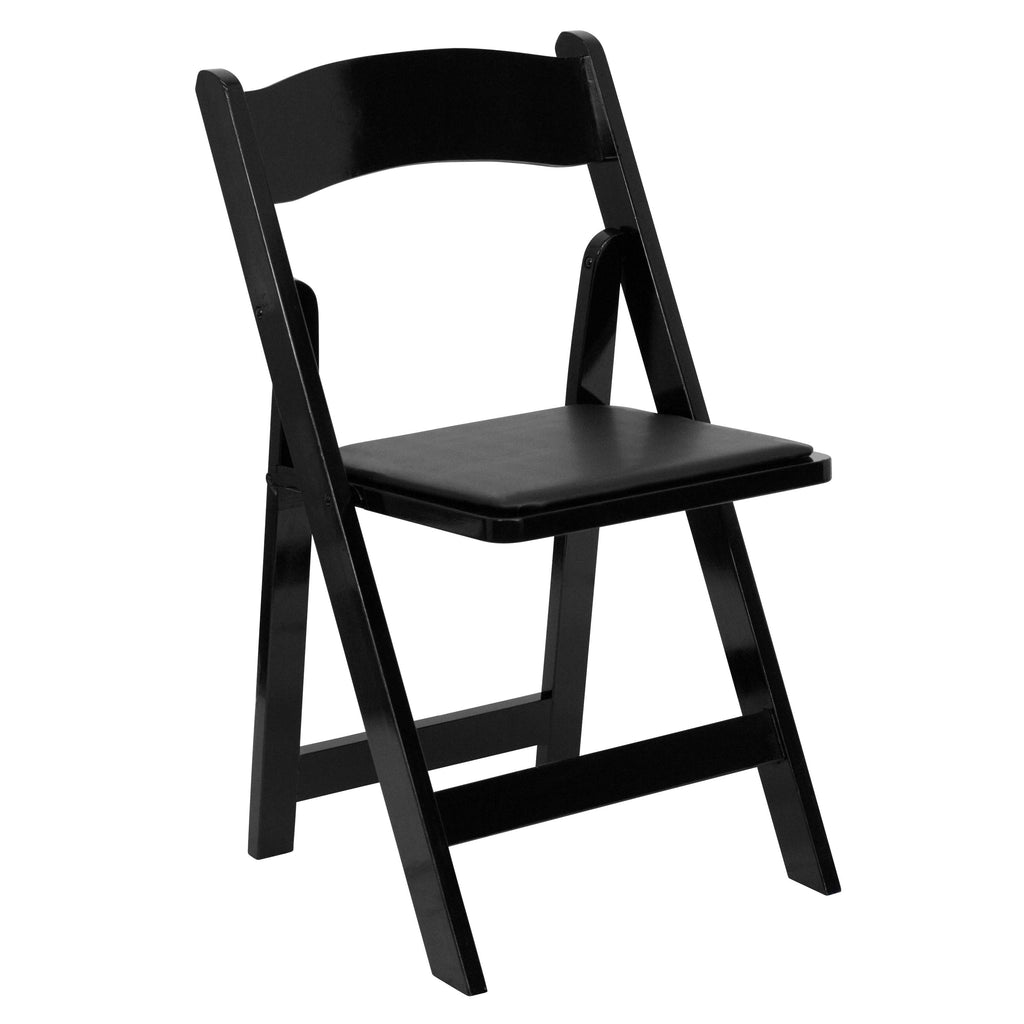 Series Wood Folding Chair with Vinyl Padded Seat